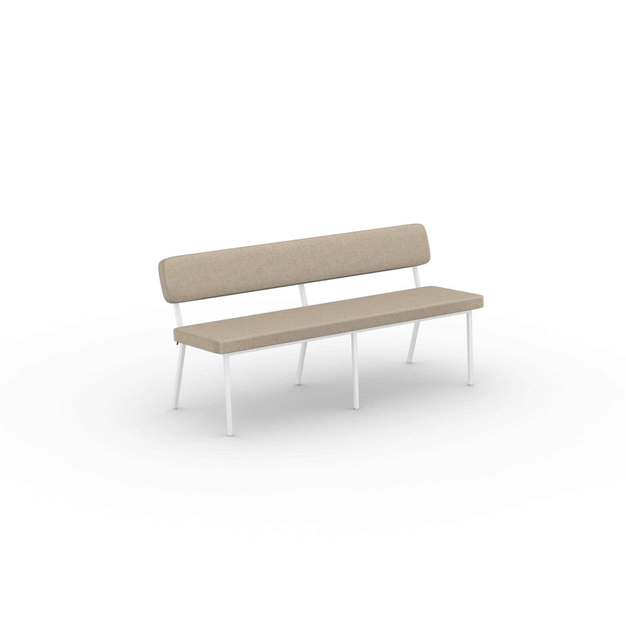 Design modern dining chair | Coode dining bench 160 Beige facet beige1037 | Studio HENK| 