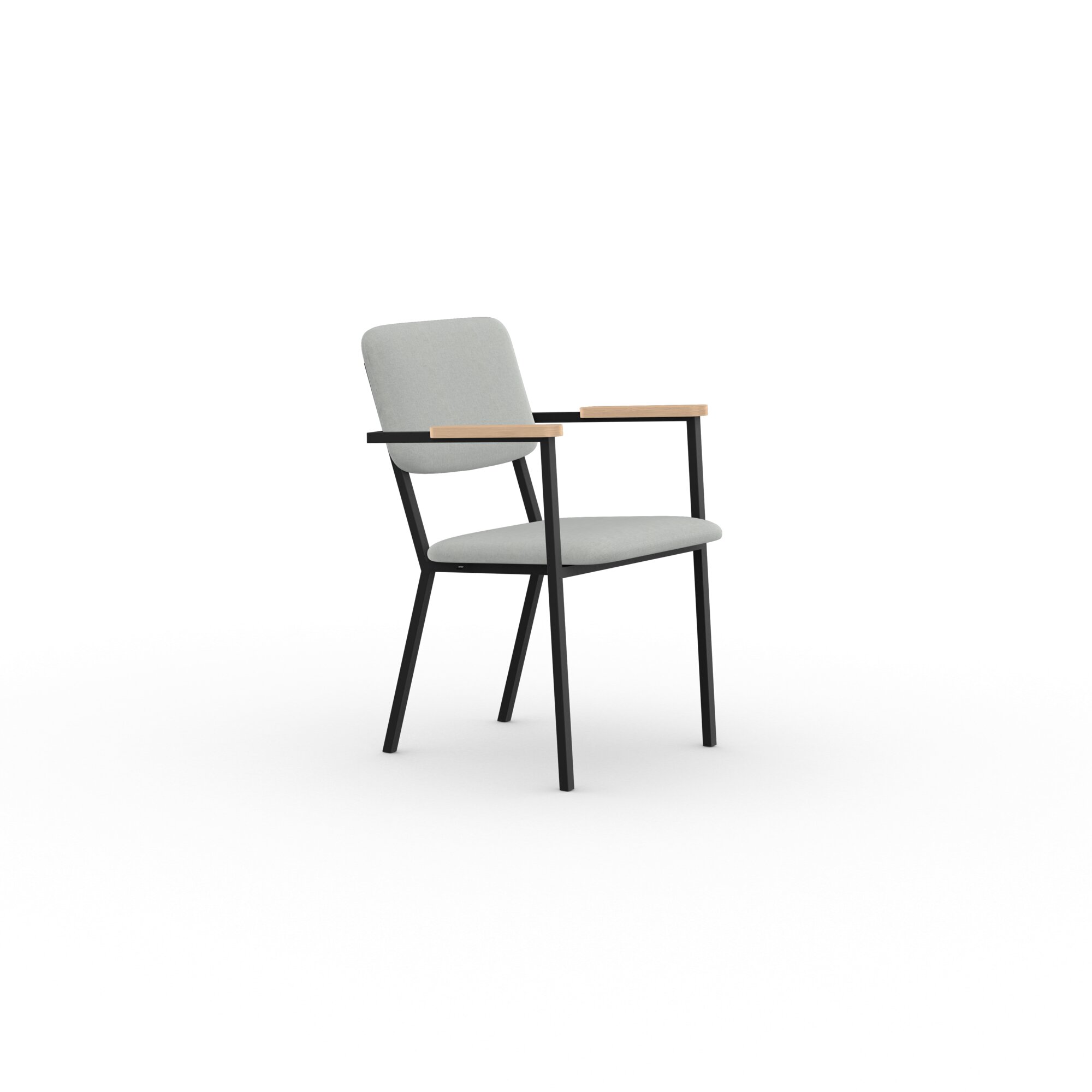 Design modern dining chair | Co Chair with armrest Light Grey olbia natural01 | Studio HENK| 