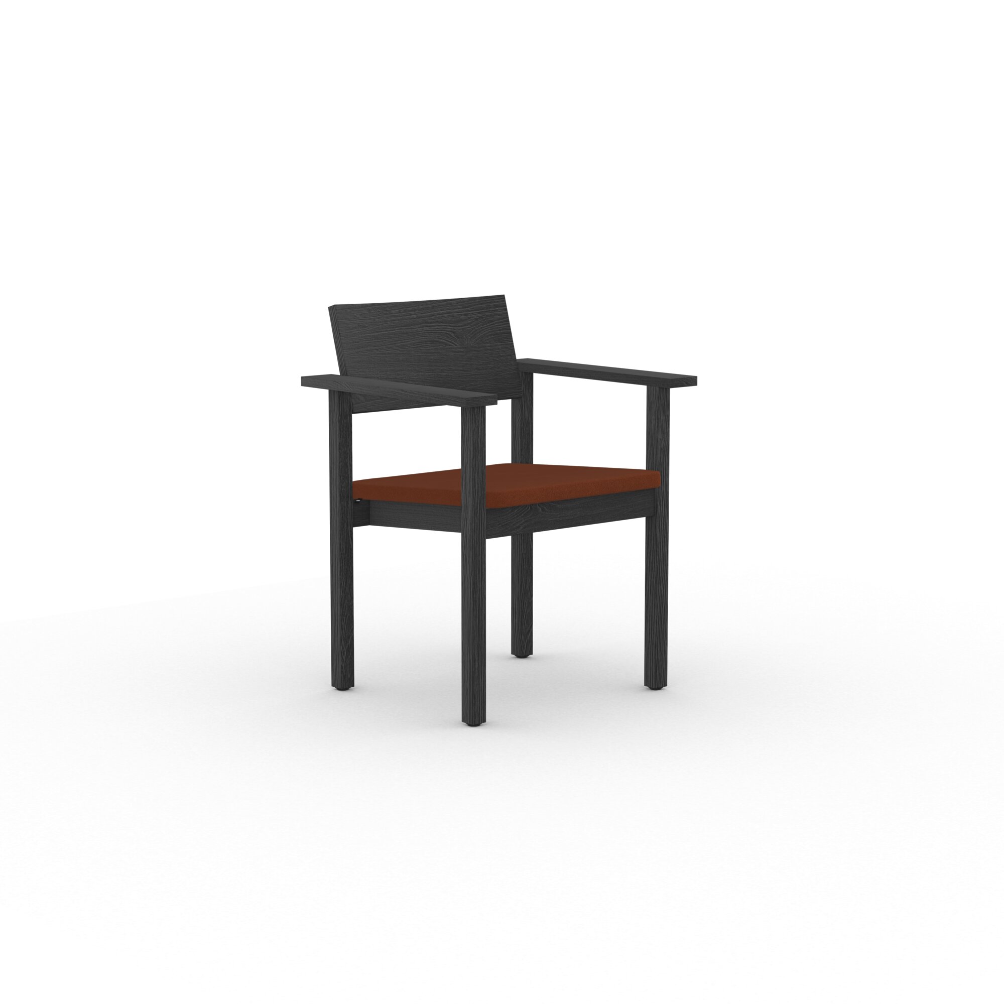 Design modern dining chair | Base Chair with armrest upholstered Red tonus4 474 | Studio HENK| 