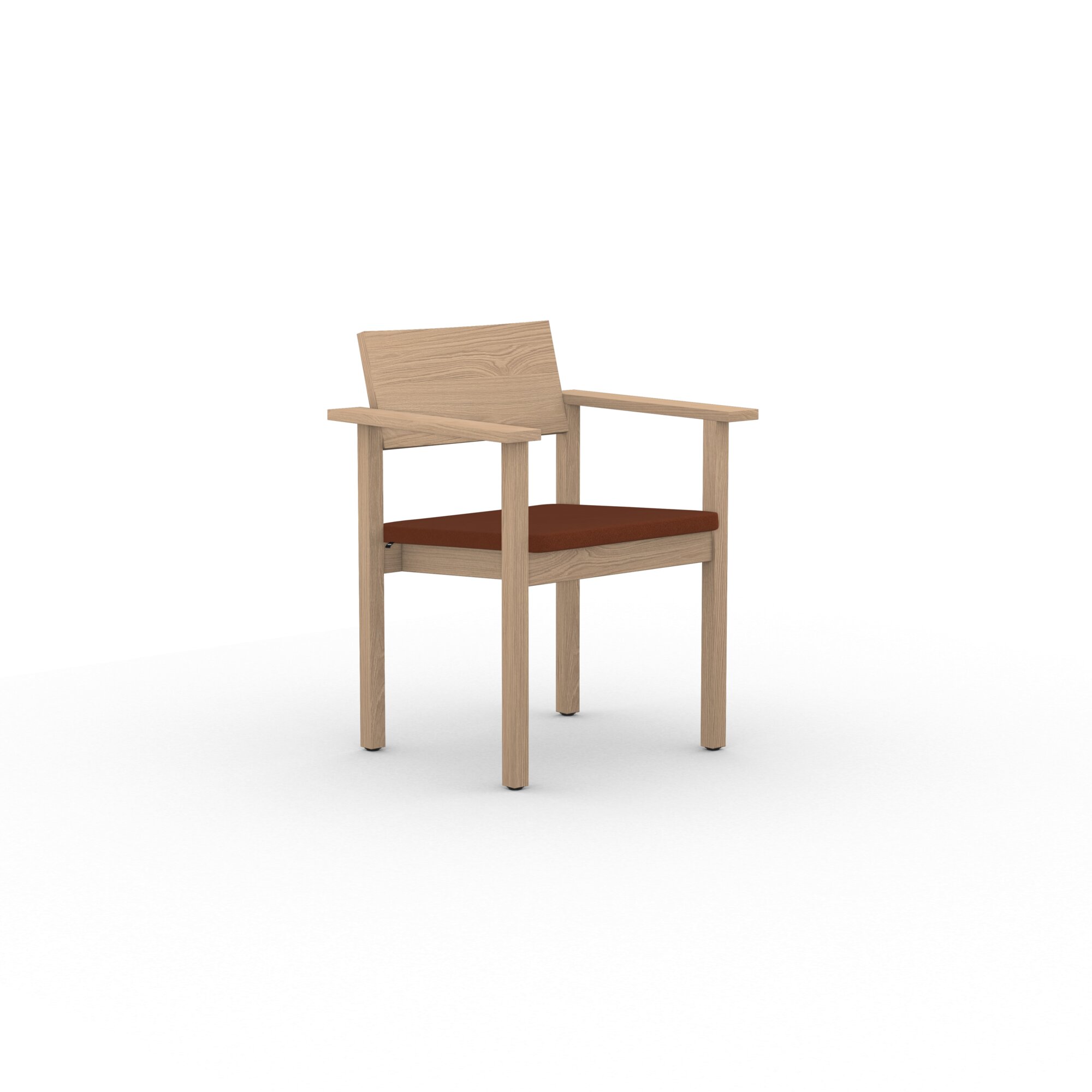 Design modern dining chair | Base Chair with armrest upholstered Red tonus4 474 | Studio HENK| 