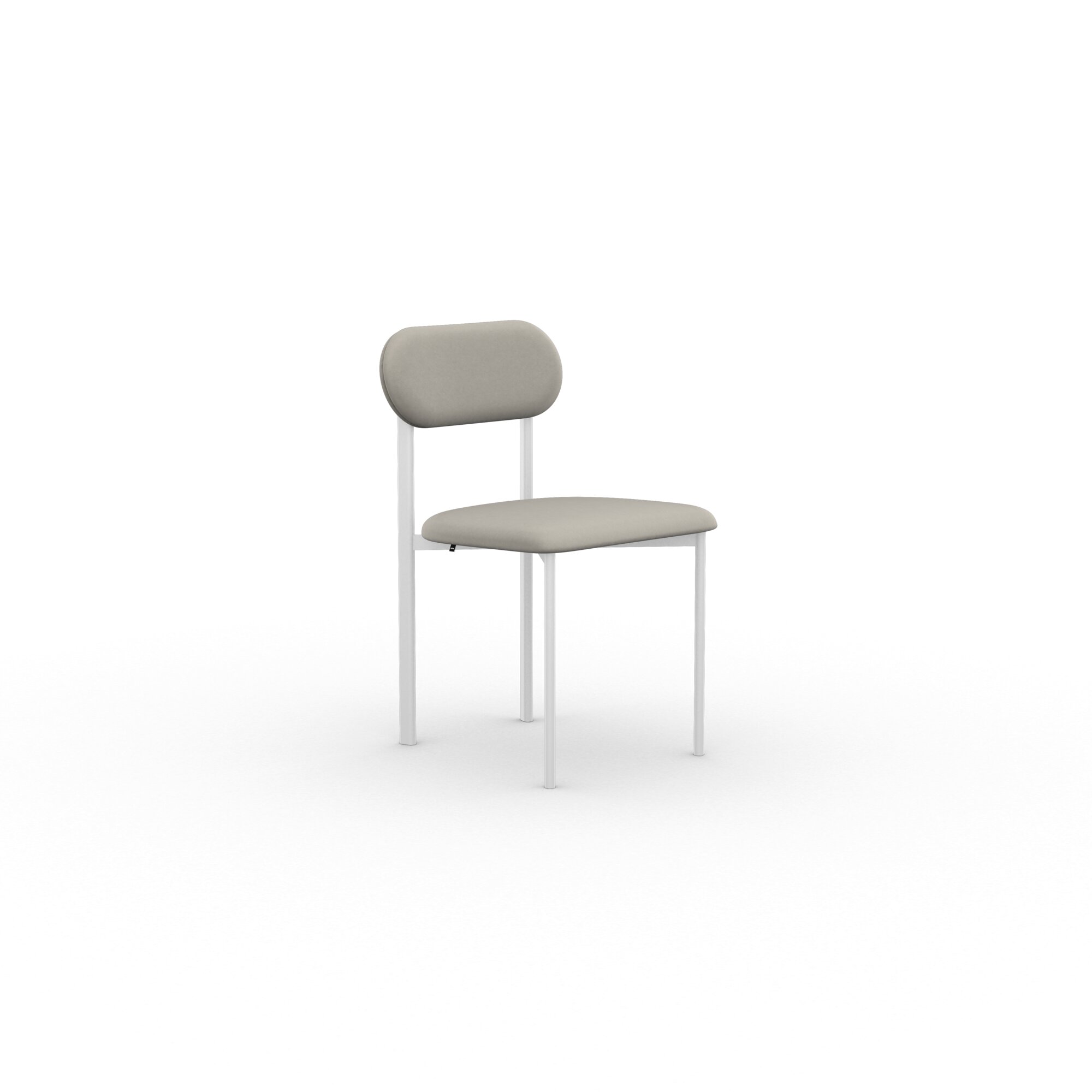 Design modern dining chair | Oblique Dining Chair upholstered Beige olbia ecru102 | Studio HENK | 