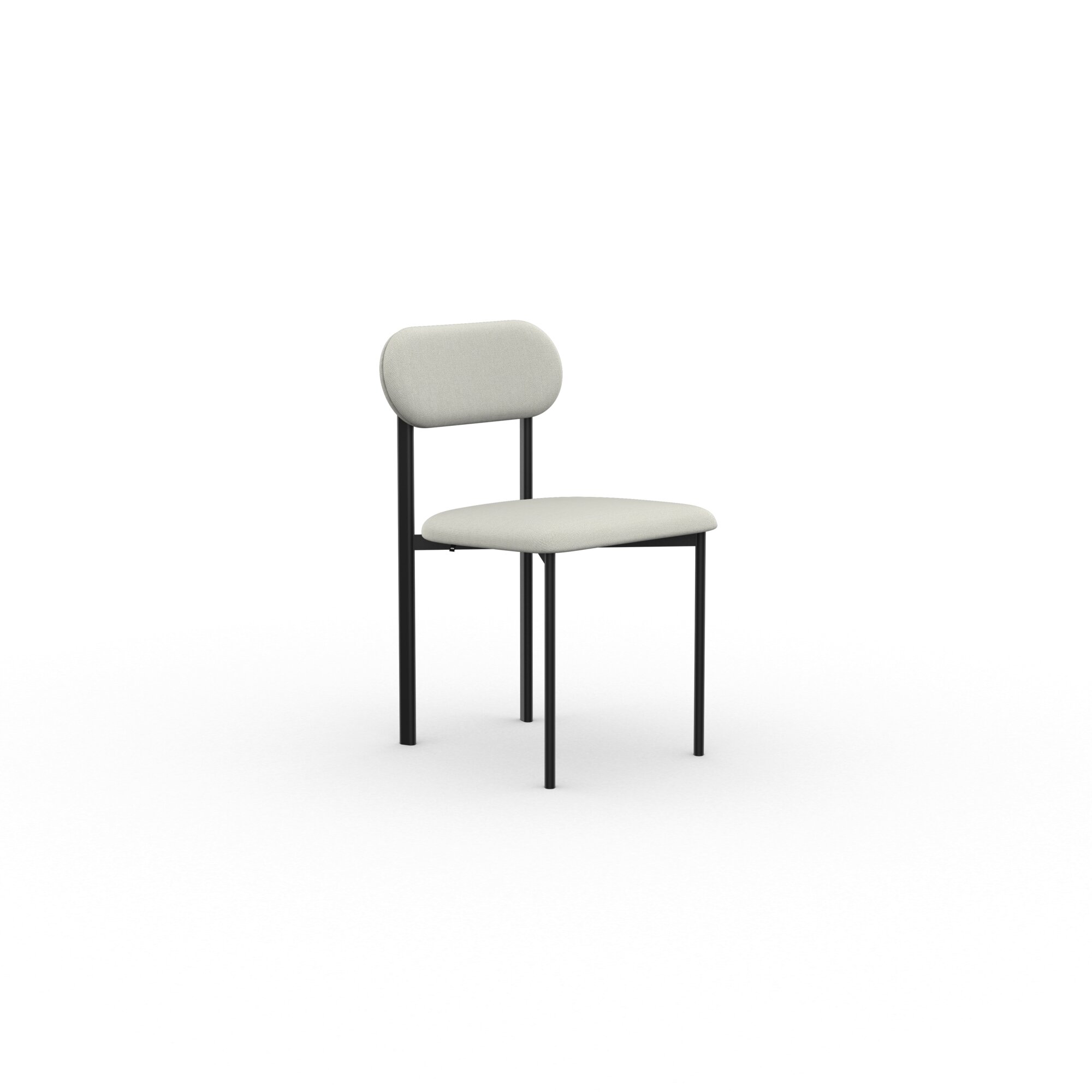 Design modern dining chair | Oblique Dining Chair upholstered Beige steelcuttrio3 213 | Studio HENK | 