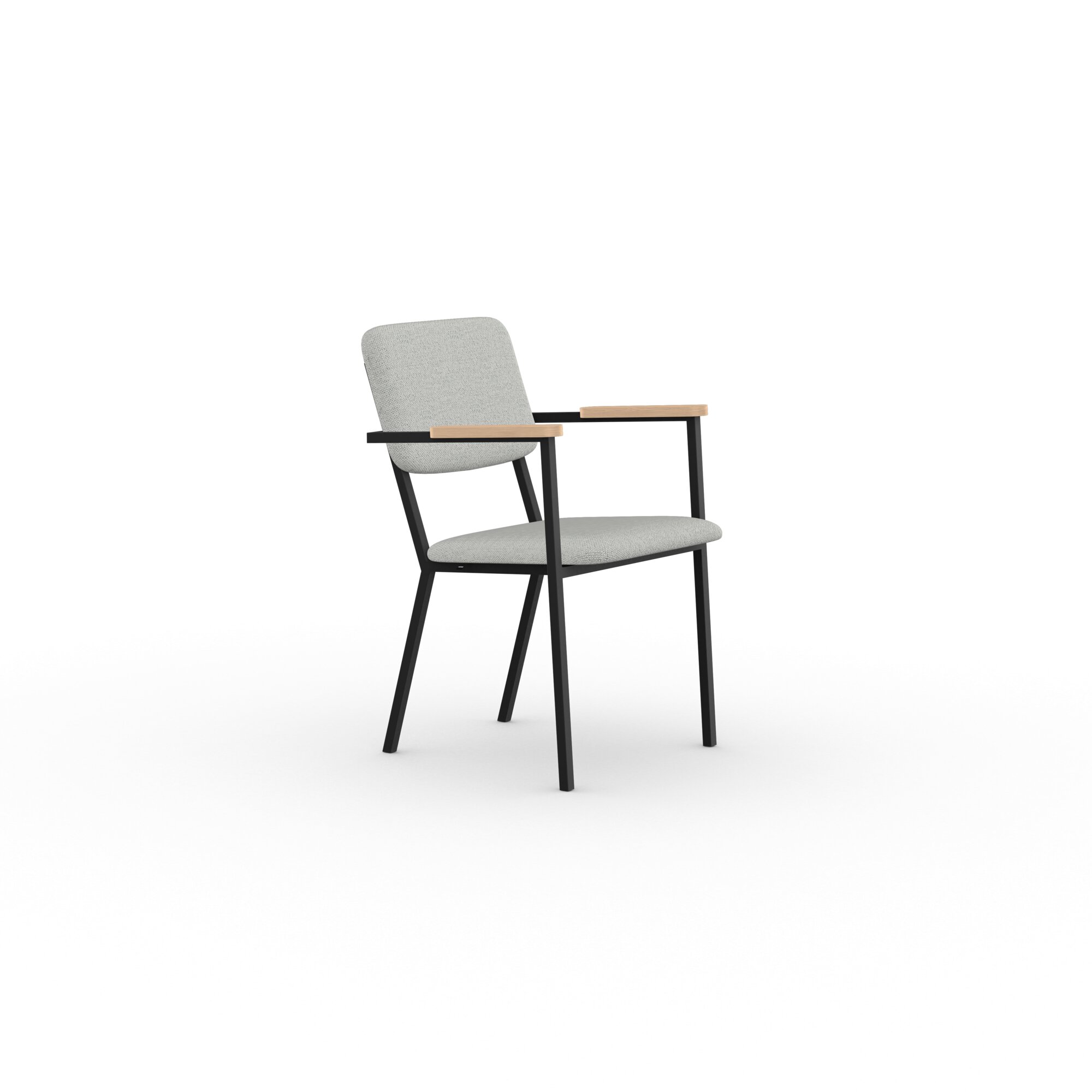 Design modern dining chair | Co Chair with armrest Light Grey hallingdal65 110 | Studio HENK| 