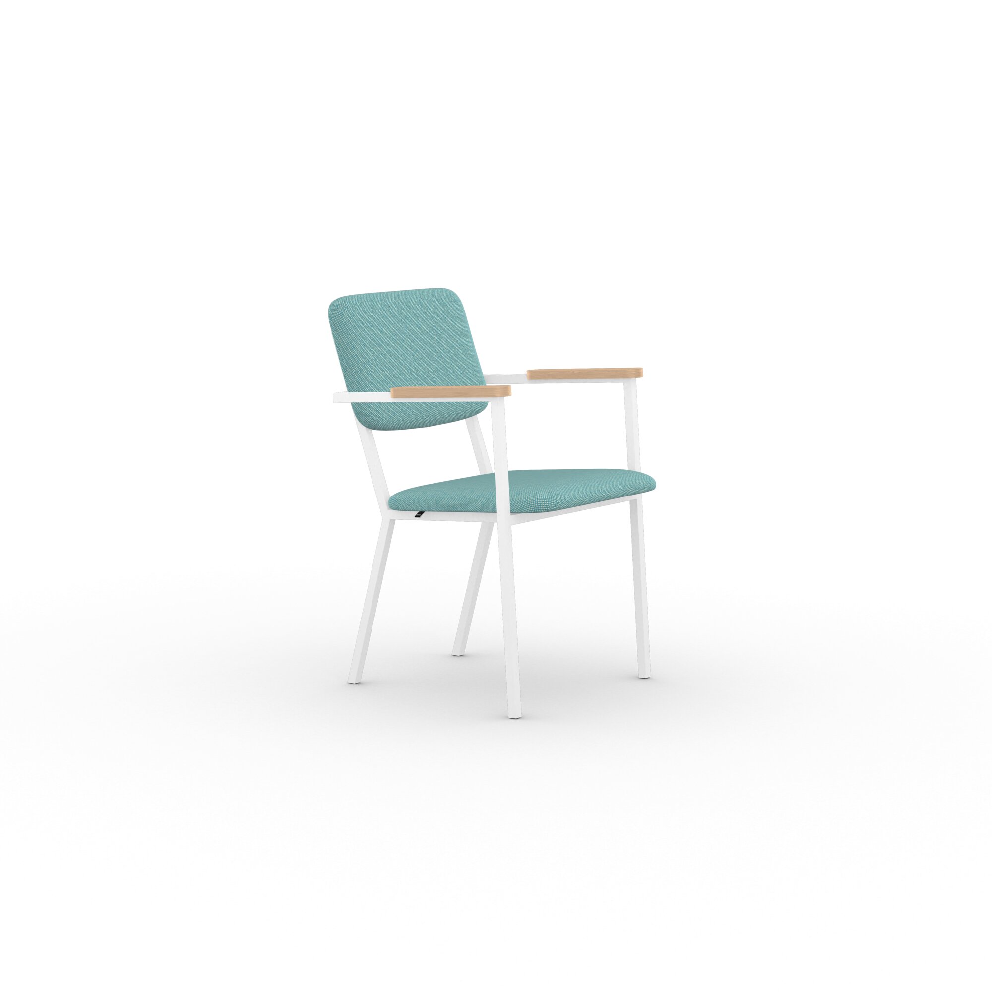 Design modern dining chair | Co Chair with armrest Light Blue hallingdal65 840 | Studio HENK | 