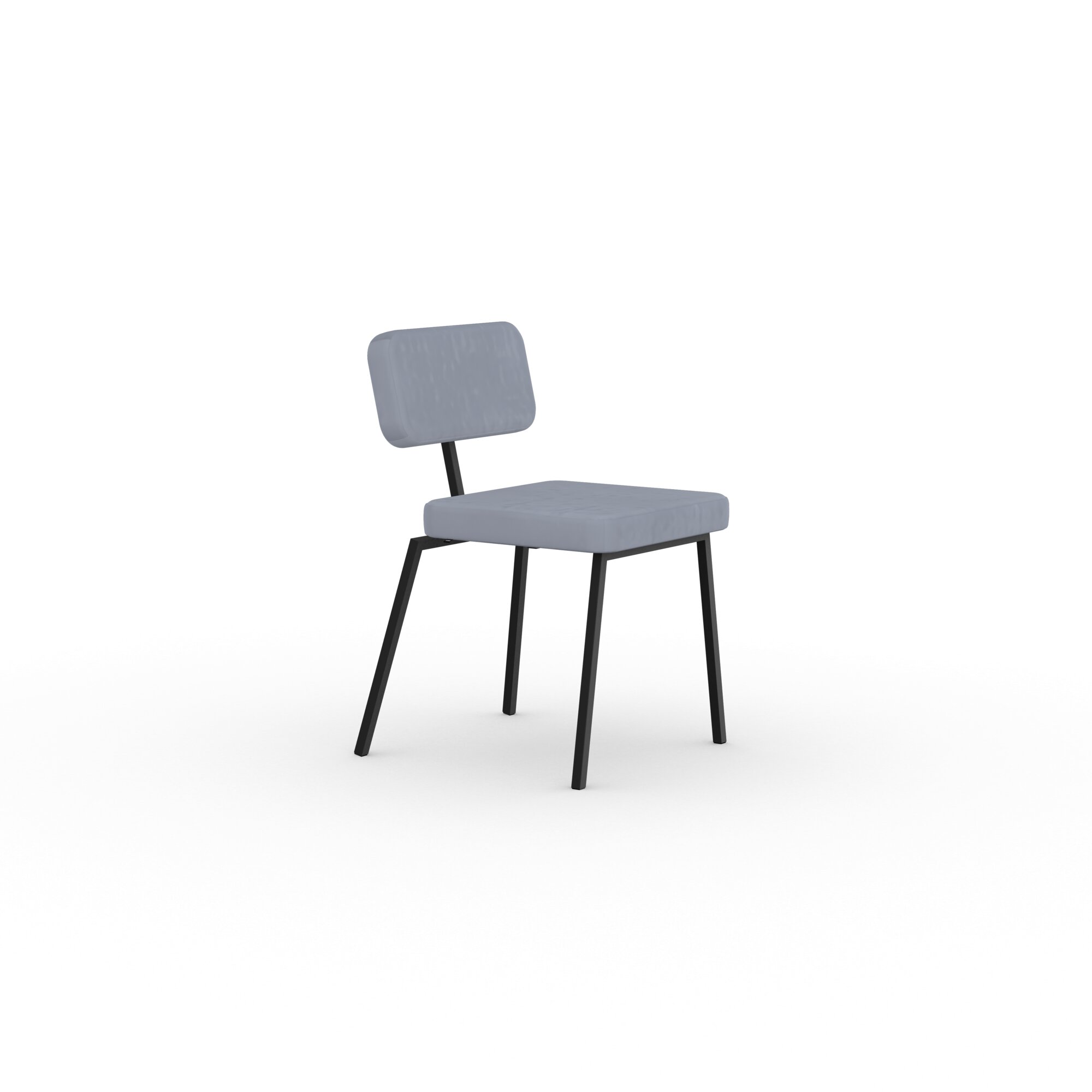Design modern dining chair | Ode Chair without armrest Light Blue juke iceblue43 | Studio HENK| 