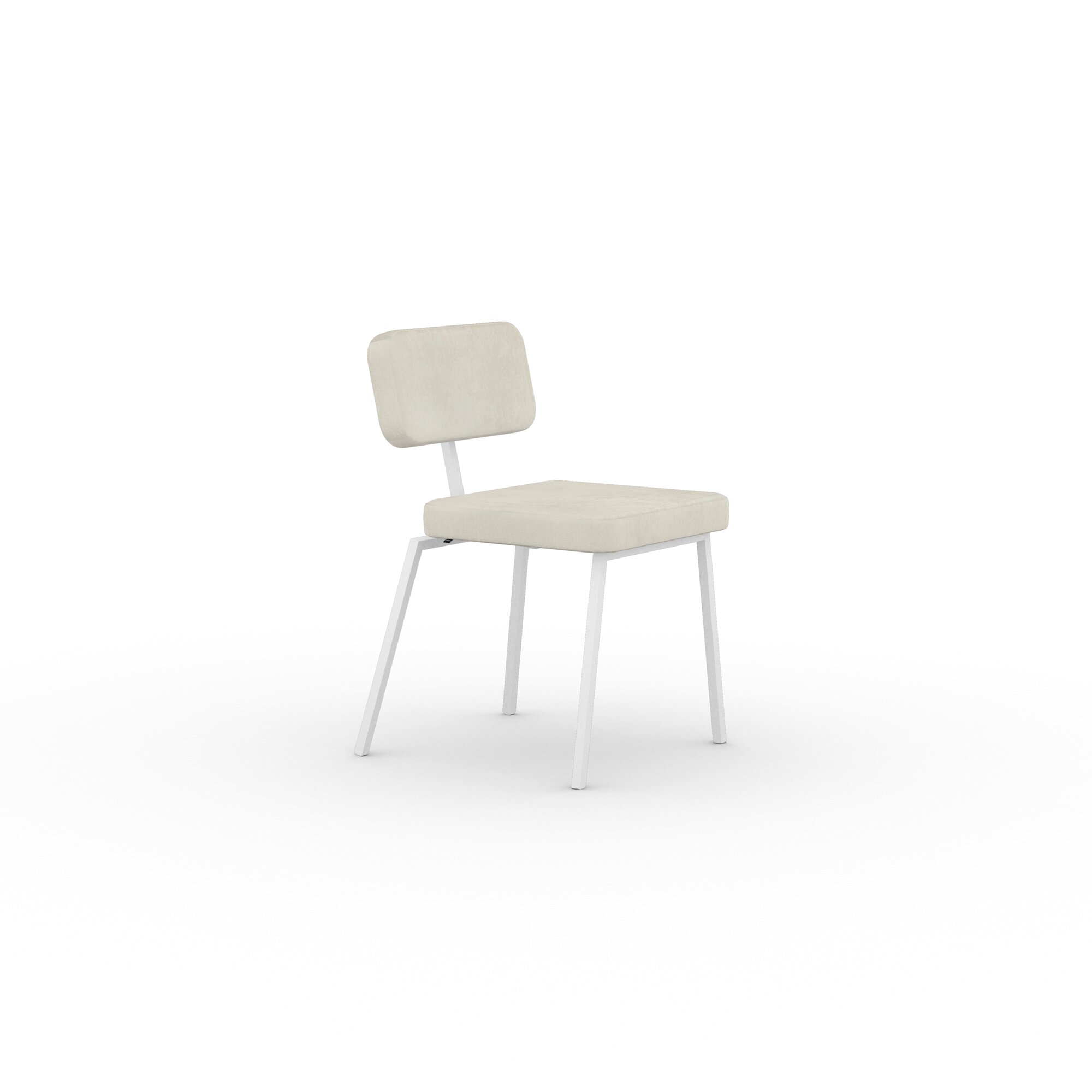 Design modern dining chair | Ode Chair without armrest White royal pearl106 | Studio HENK| 