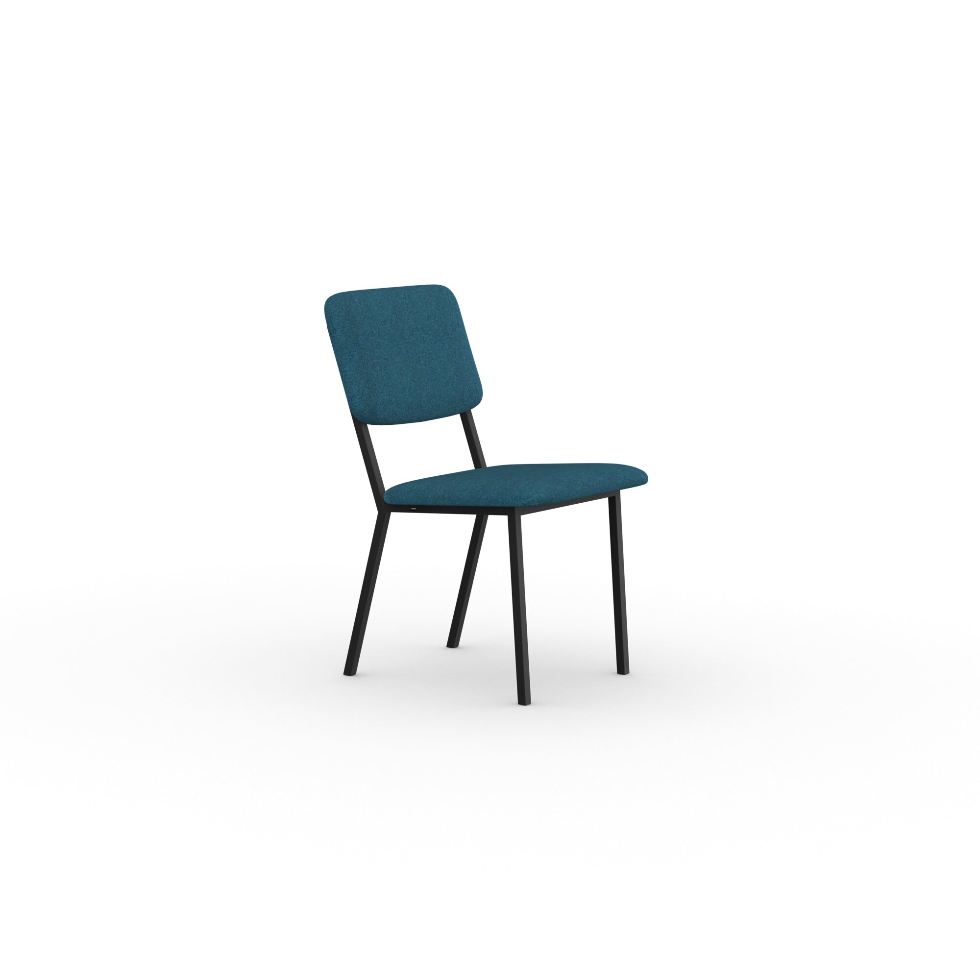 Design modern dining chair | Co Chair without armrest Dark Blue facet petrol56 | Studio HENK| 
