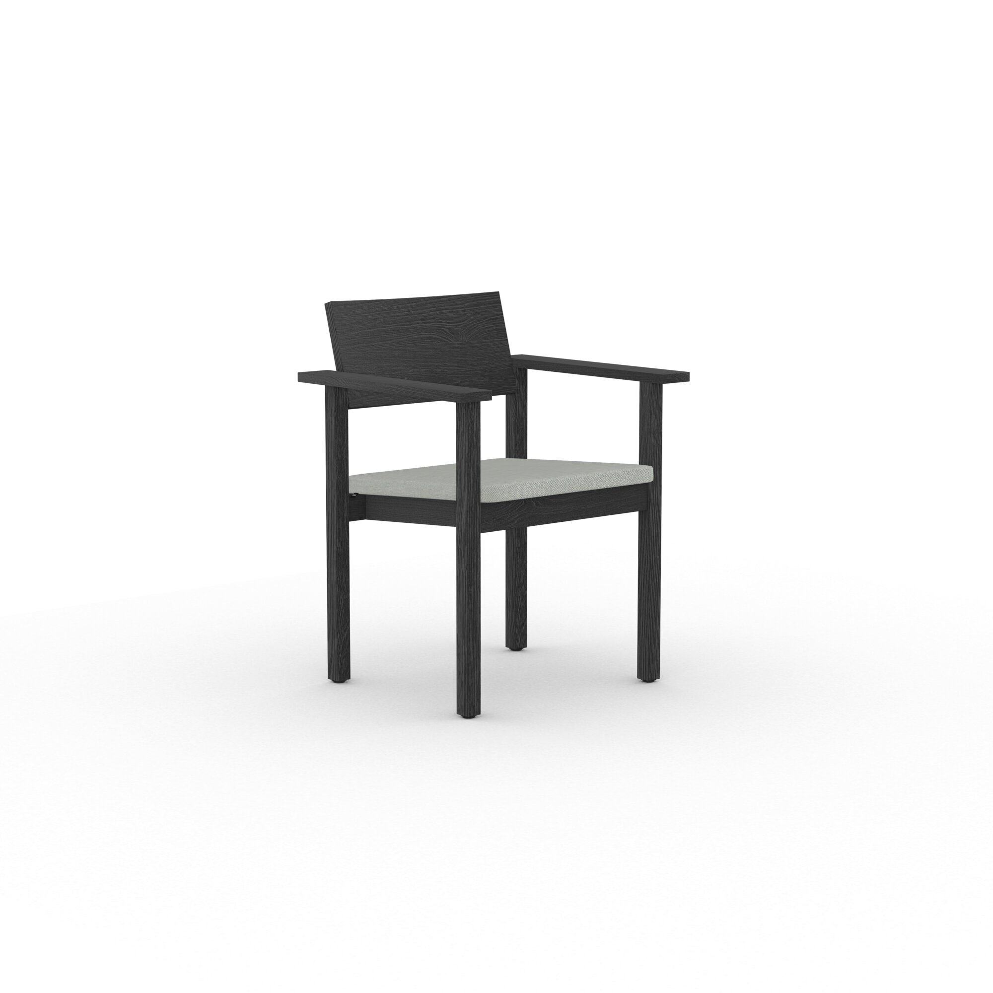 Design modern dining chair | Base Chair with armrest upholstered  calvados multilightgrey99960 | Studio HENK| 
