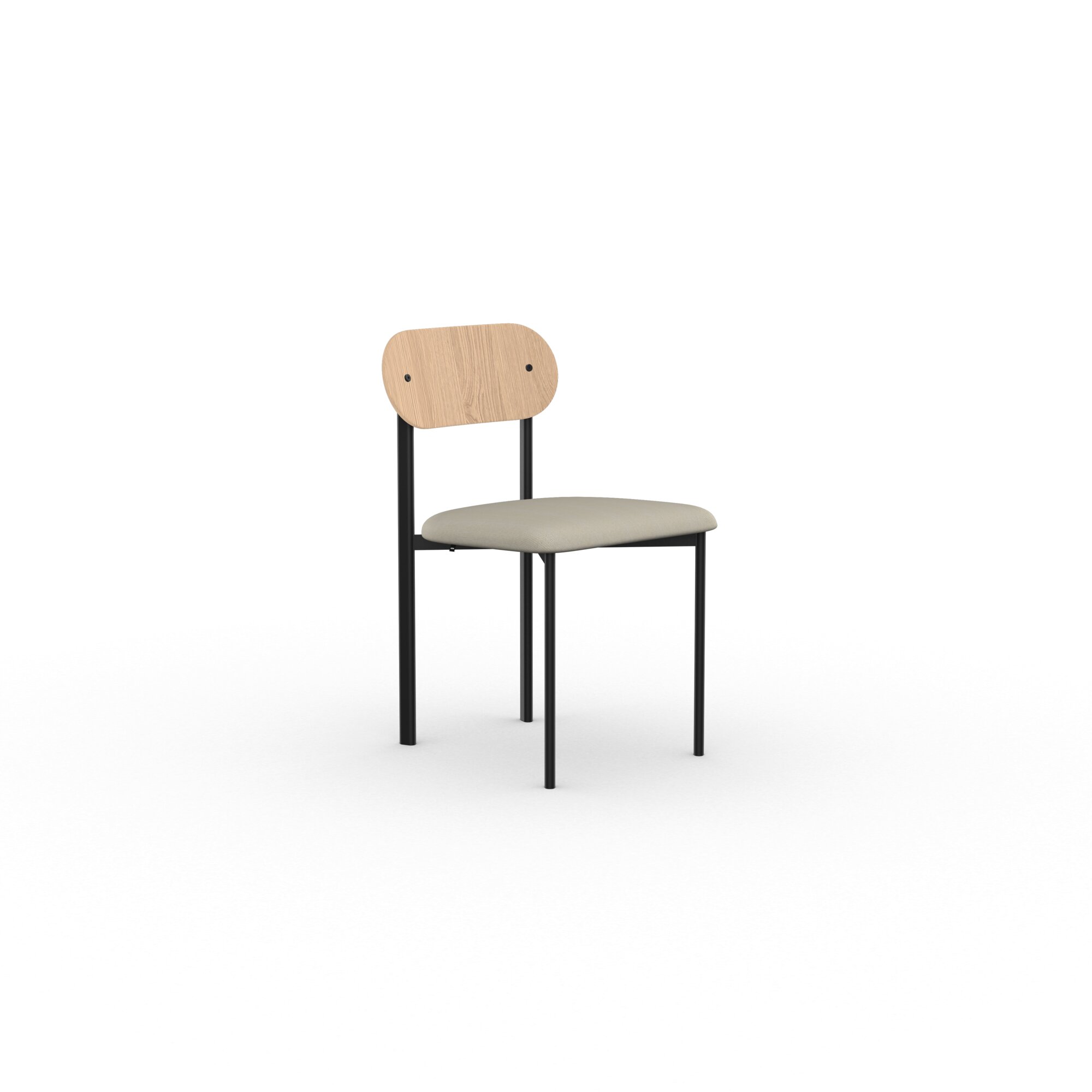 Design modern dining chair | Oblique Dining Chair Beige hallingdal65 200 | Studio HENK | 
