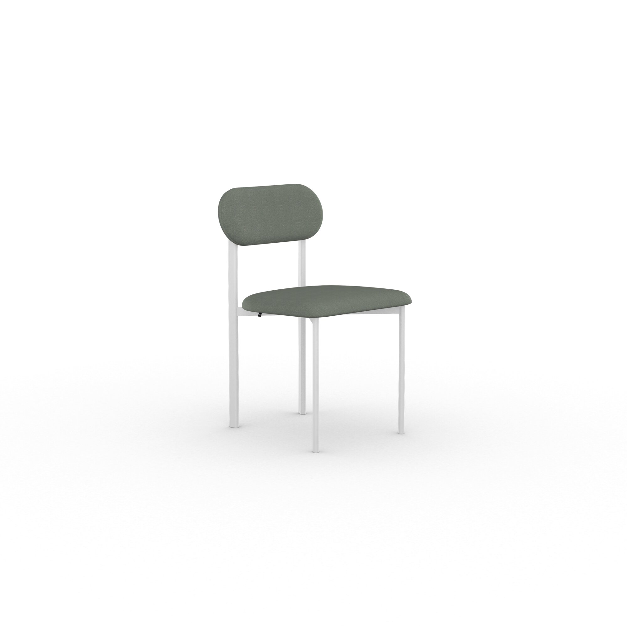 Design modern dining chair | Oblique Dining Chair upholstered Green hemp grain27 | Studio HENK | 