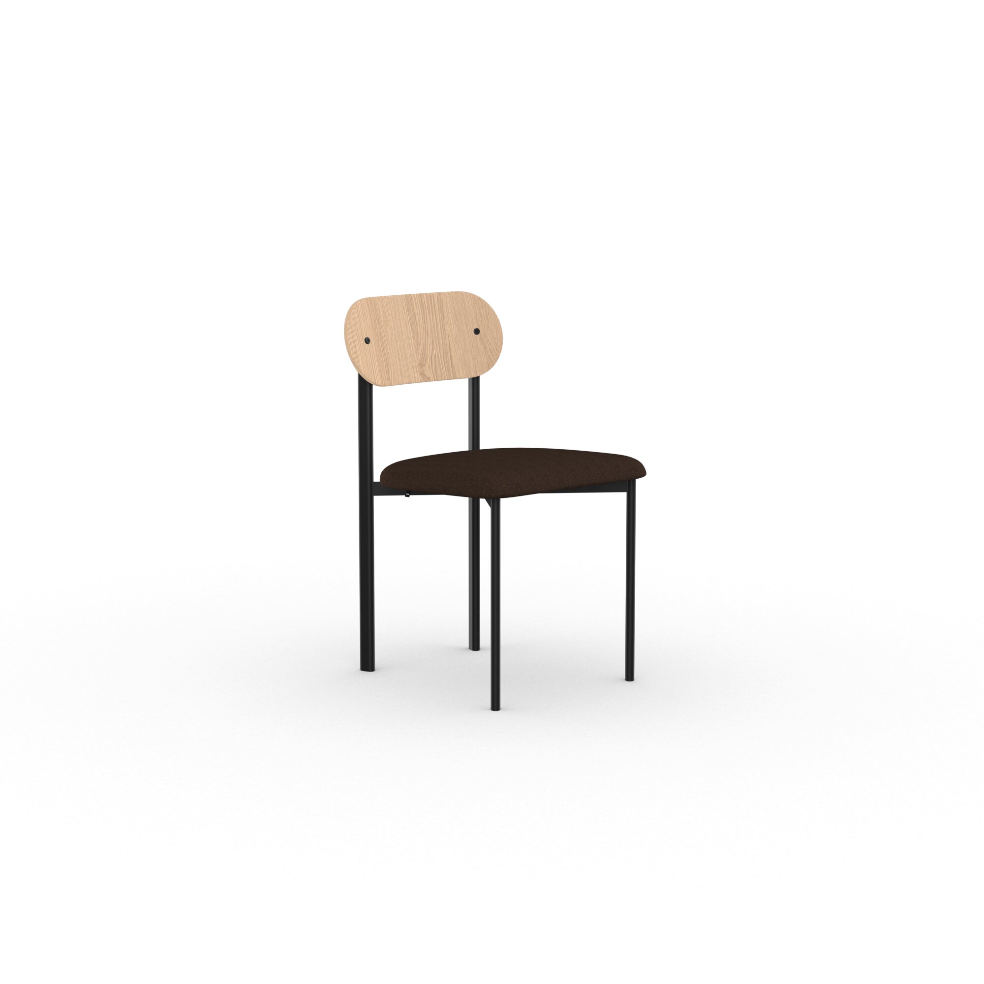 Design modern dining chair | Oblique Dining Chair Red soil sepia176 | Studio HENK | 