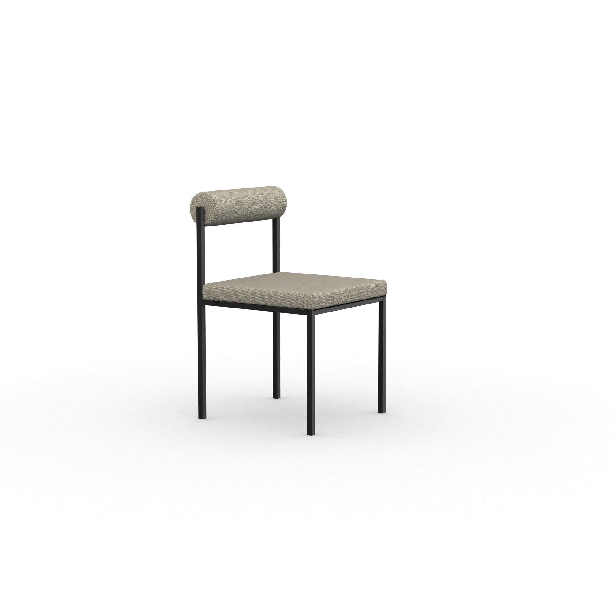 Design modern dining chair | Bolster Dining Chair without armrest Beige hallingdal65 220 | Studio HENK | 