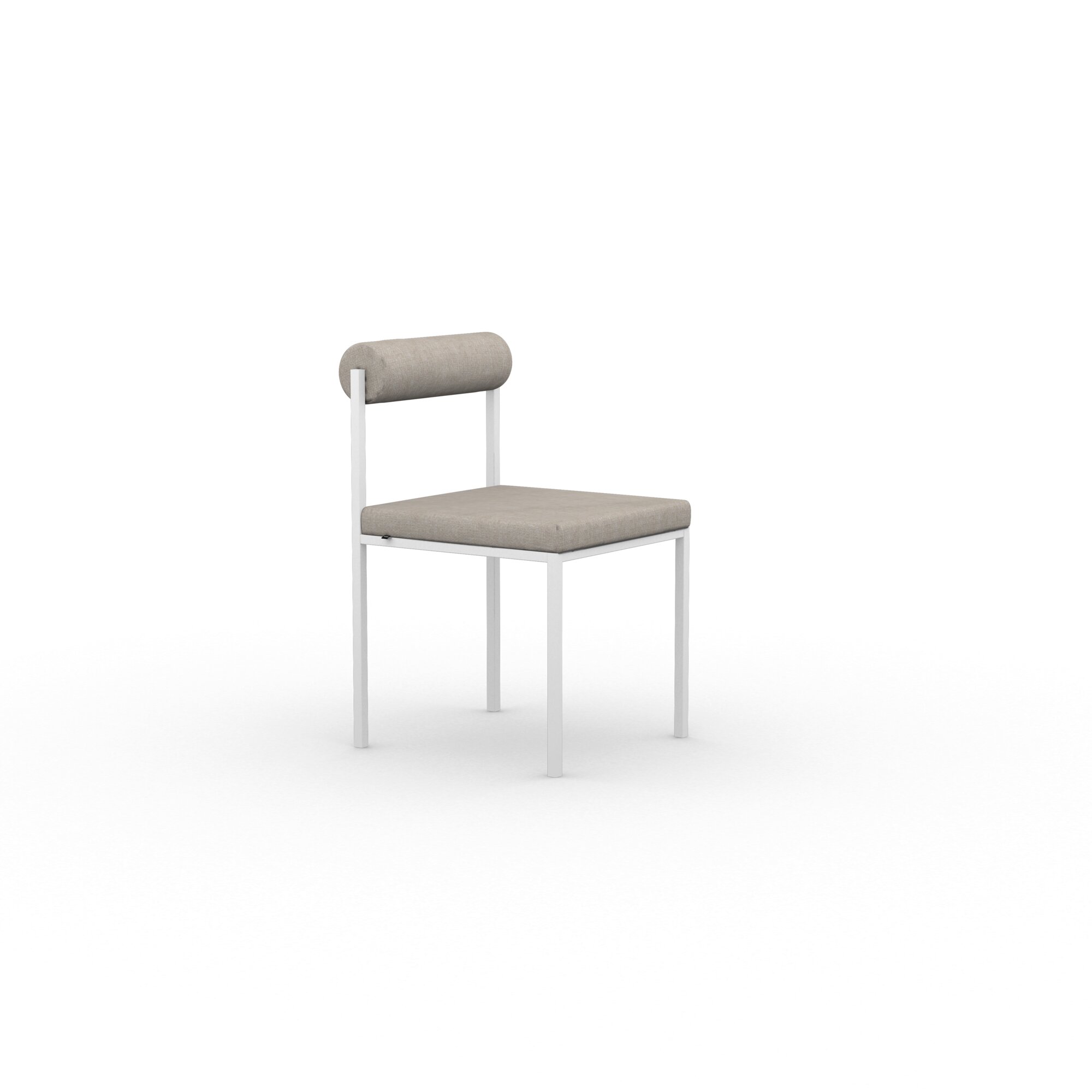Design modern dining chair | Bolster Dining Chair without armrest Beige orion shitake124 | Studio HENK | 