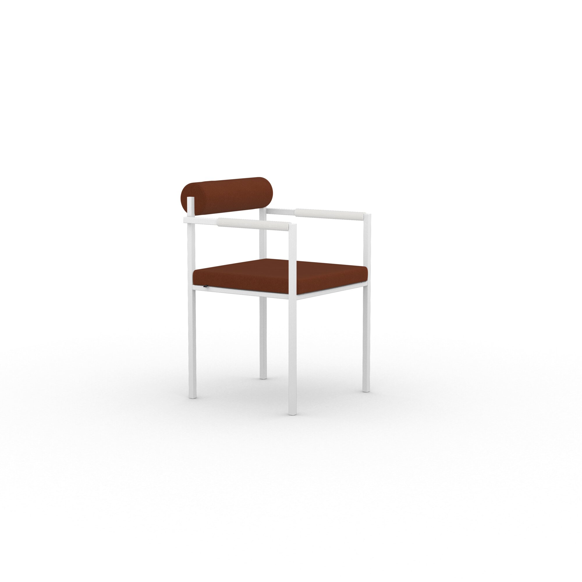 Design modern dining chair | Bolster Dining Chair with armrest Brown tonus4 474 | Studio HENK| 