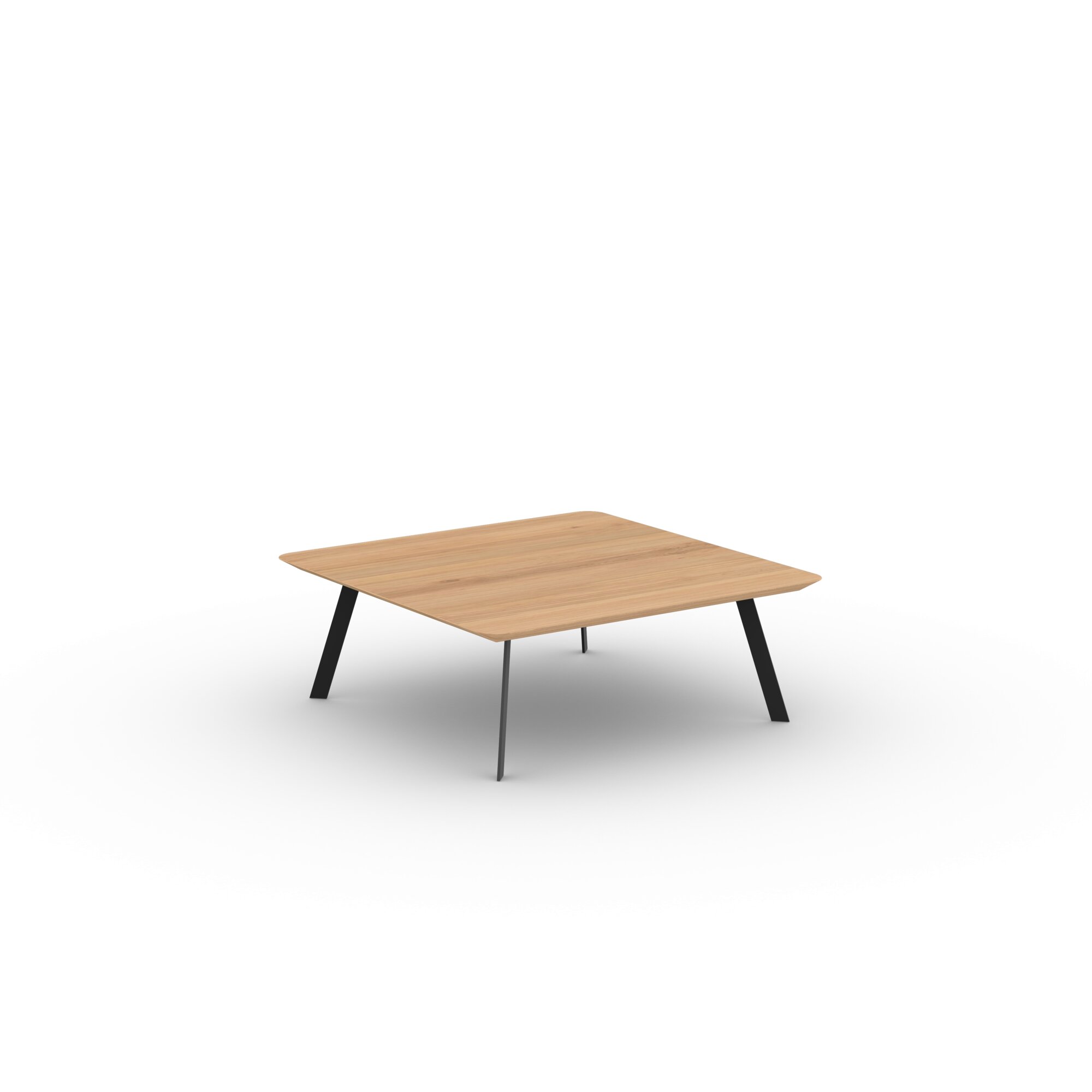 Design Coffee Table | New Co Coffee Table 90 Square Black | Oak natural lacquer | Studio HENK | 
