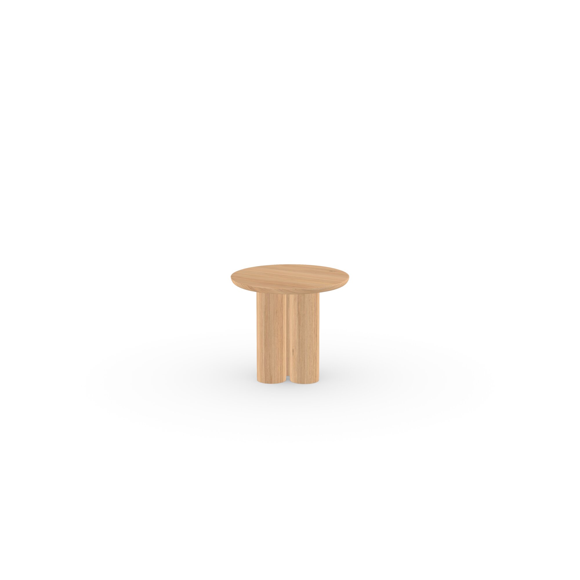Design Coffee Table | Pillar Coffee Table round 50 Oak natural lacquer | Oak natural lacquer | Studio HENK | 