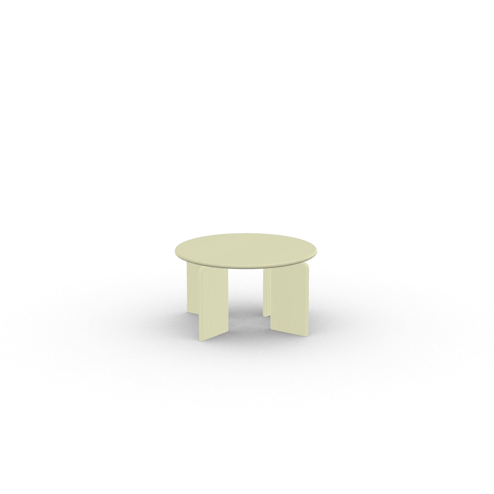 Design Coffee Table | Soft Coffee Table 70 Oak yellow lacquer | Oak yellow lacquer | Studio HENK | 