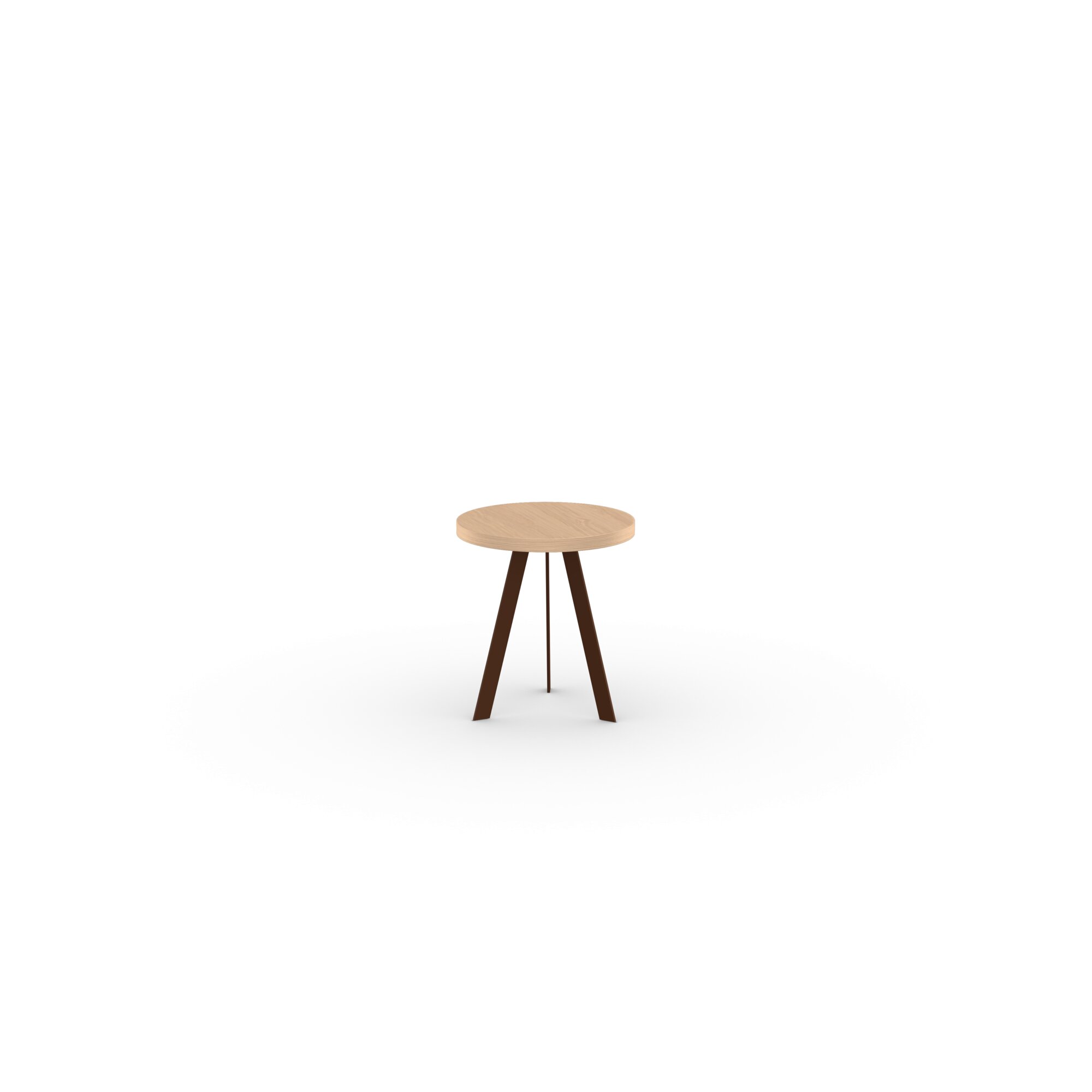 Design Coffee Table | New Co Coffee Table 40 Round brown | Oak hardwax oil natural light 3041 | Studio HENK | 