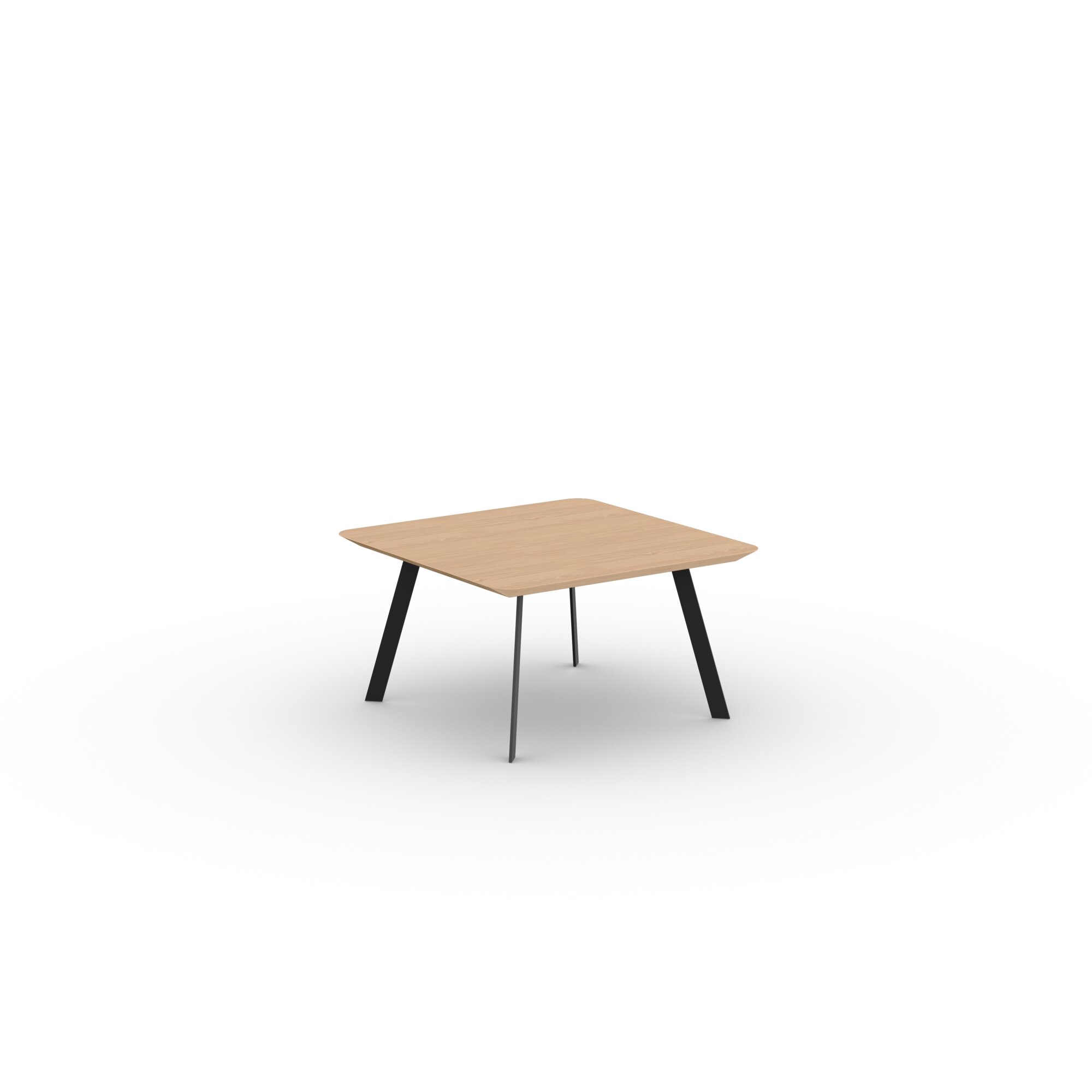 Design Coffee Table | New Co Coffee Table 70 Square Black | Oak hardwax oil natural light 3041 | Studio HENK| 