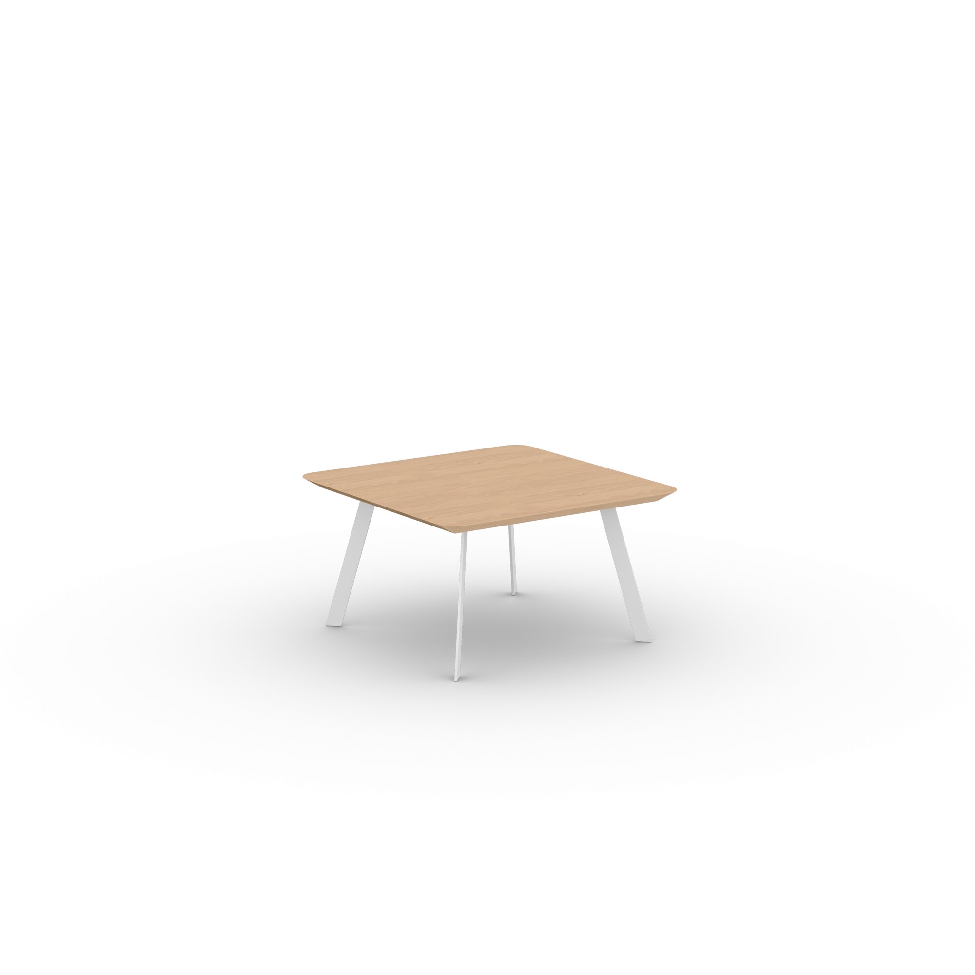 Design Coffee Table | New Co Coffee Table 70 Square White | Oak hardwax oil natural light 3041 | Studio HENK| 