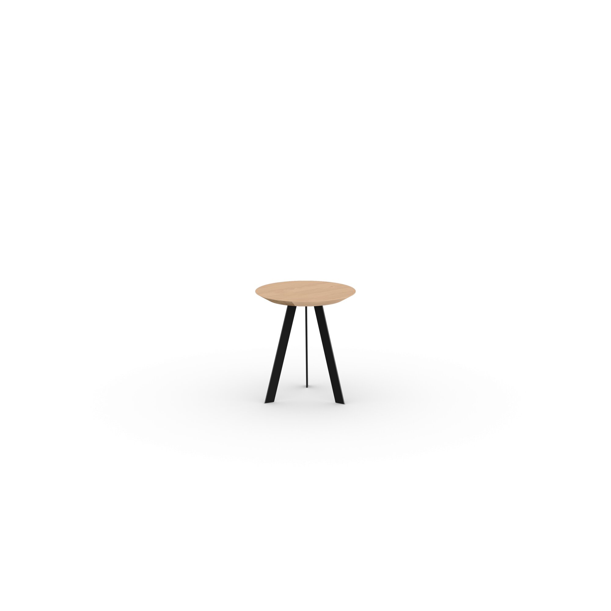 Design Coffee Table | New Co Coffee Table 40 Round Black | Oak hardwax oil natural light 3041 | Studio HENK| 