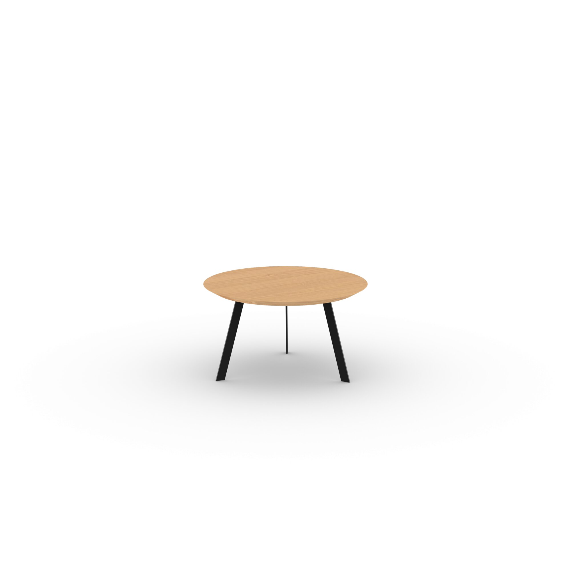 Design Coffee Table | New Co Coffee Table 70 Round Black | Oak hardwax oil natural 3062 | Studio HENK| 