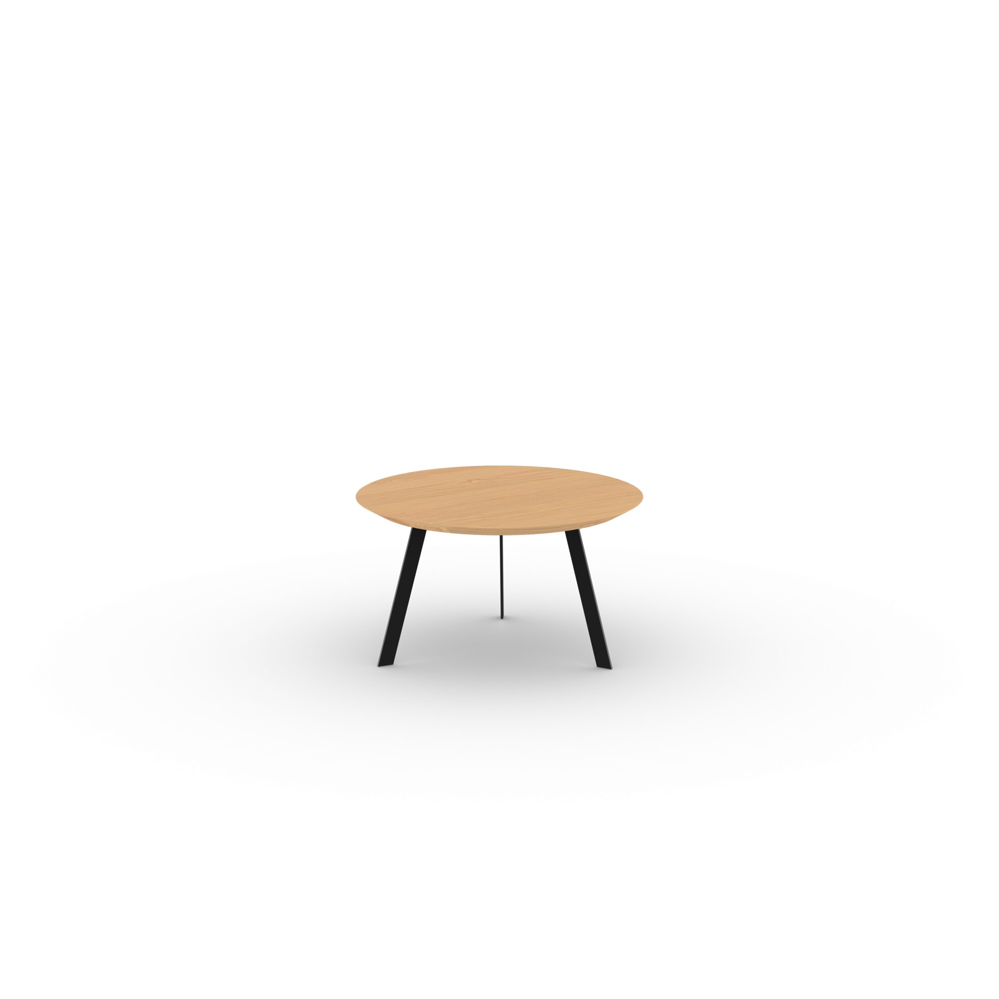 Design Coffee Table | New Co Coffee Table 70 Round Black | Oak hardwax oil natural 3062 | Studio HENK | 