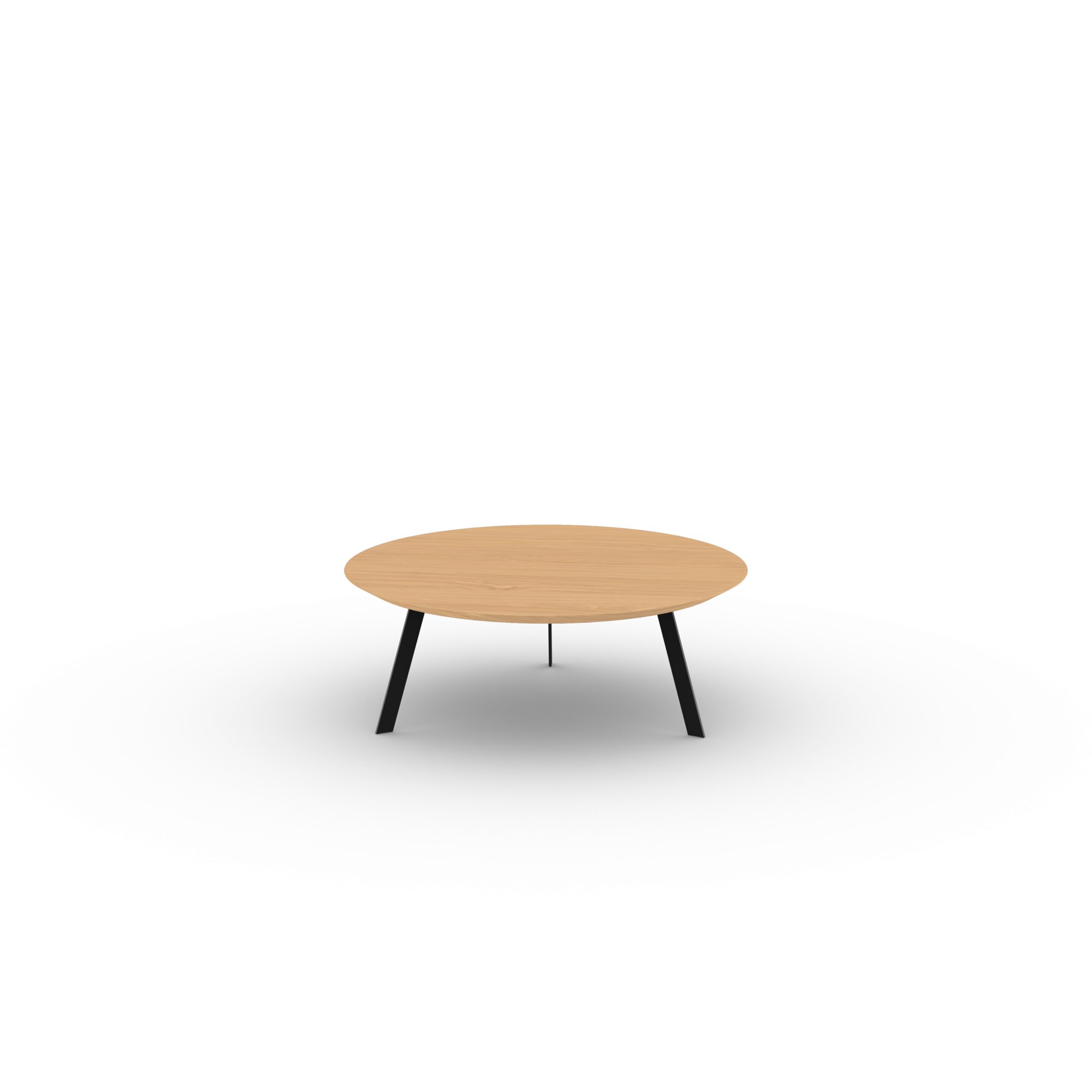 Design Coffee Table | New Co Coffee Table 90 Round Black | Oak hardwax oil natural 3062 | Studio HENK| 