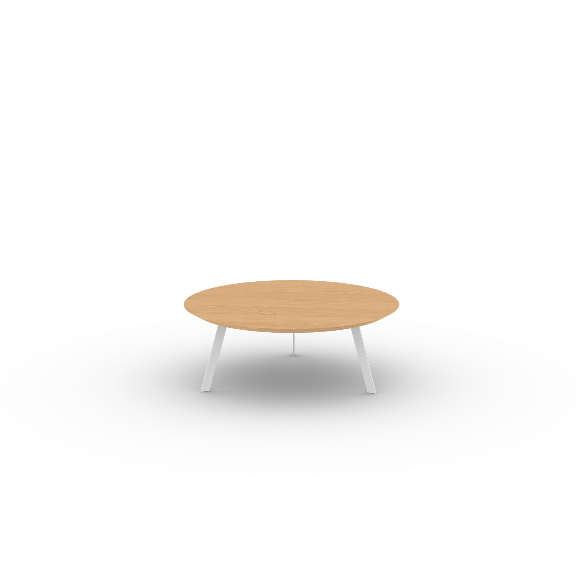 Design Coffee Table | New Co Coffee Table 90 Round White | Oak hardwax oil natural 3062 | Studio HENK| 