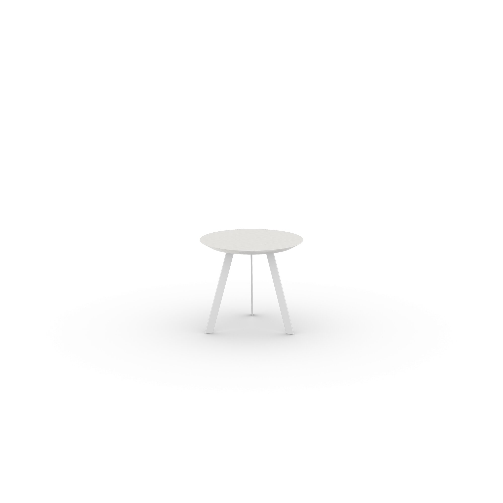 Design Coffee Table | New Co Coffee Table 50 Round White | Oak white lacquer | Studio HENK| 