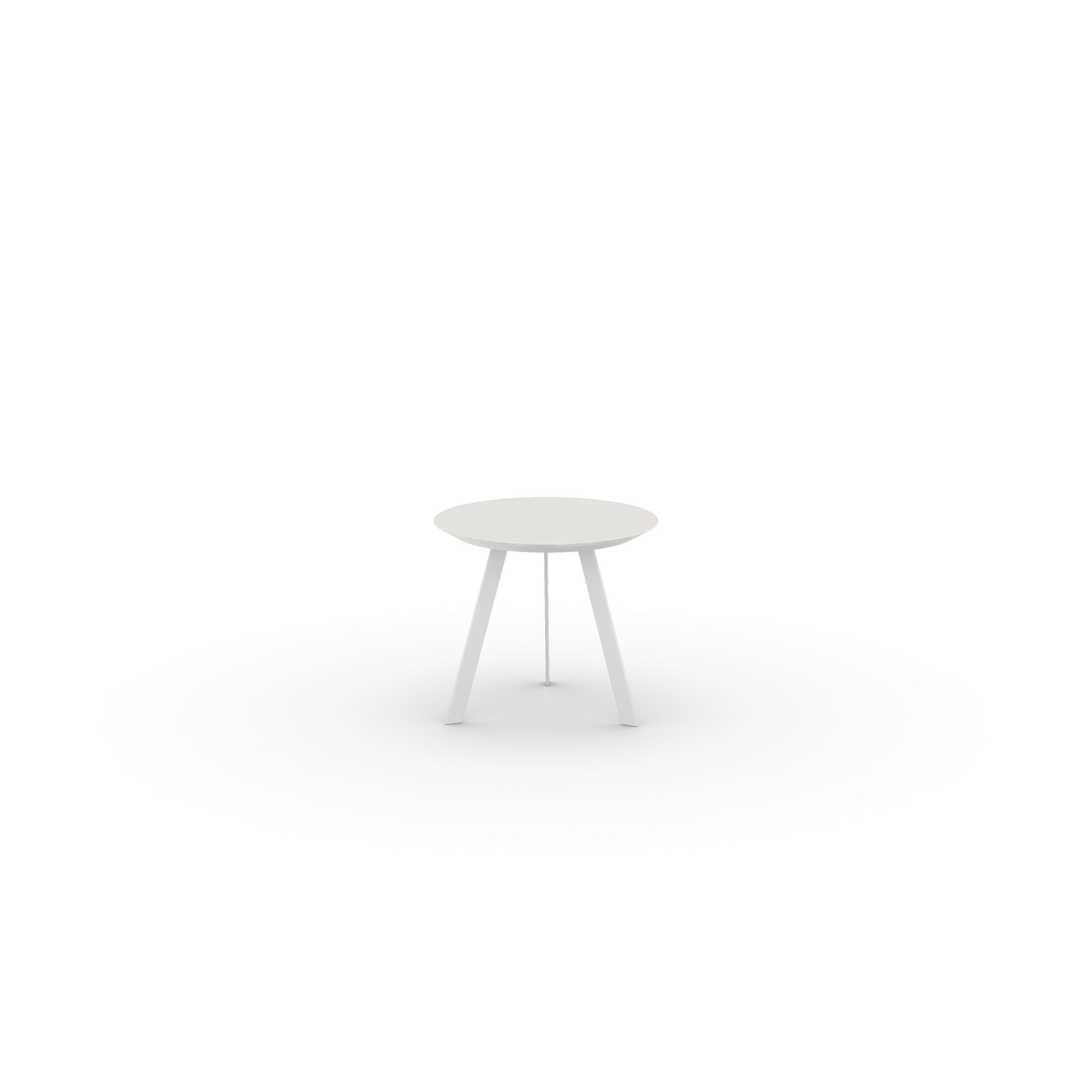Design Coffee Table | New Co Coffee Table 50 Round White | Oak white lacquer | Studio HENK | 
