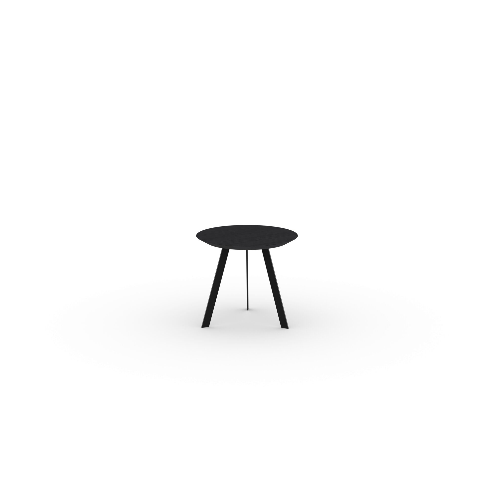 Design Coffee Table | New Co Coffee Table 50 Round Black | Oak black lacquer | Studio HENK| 