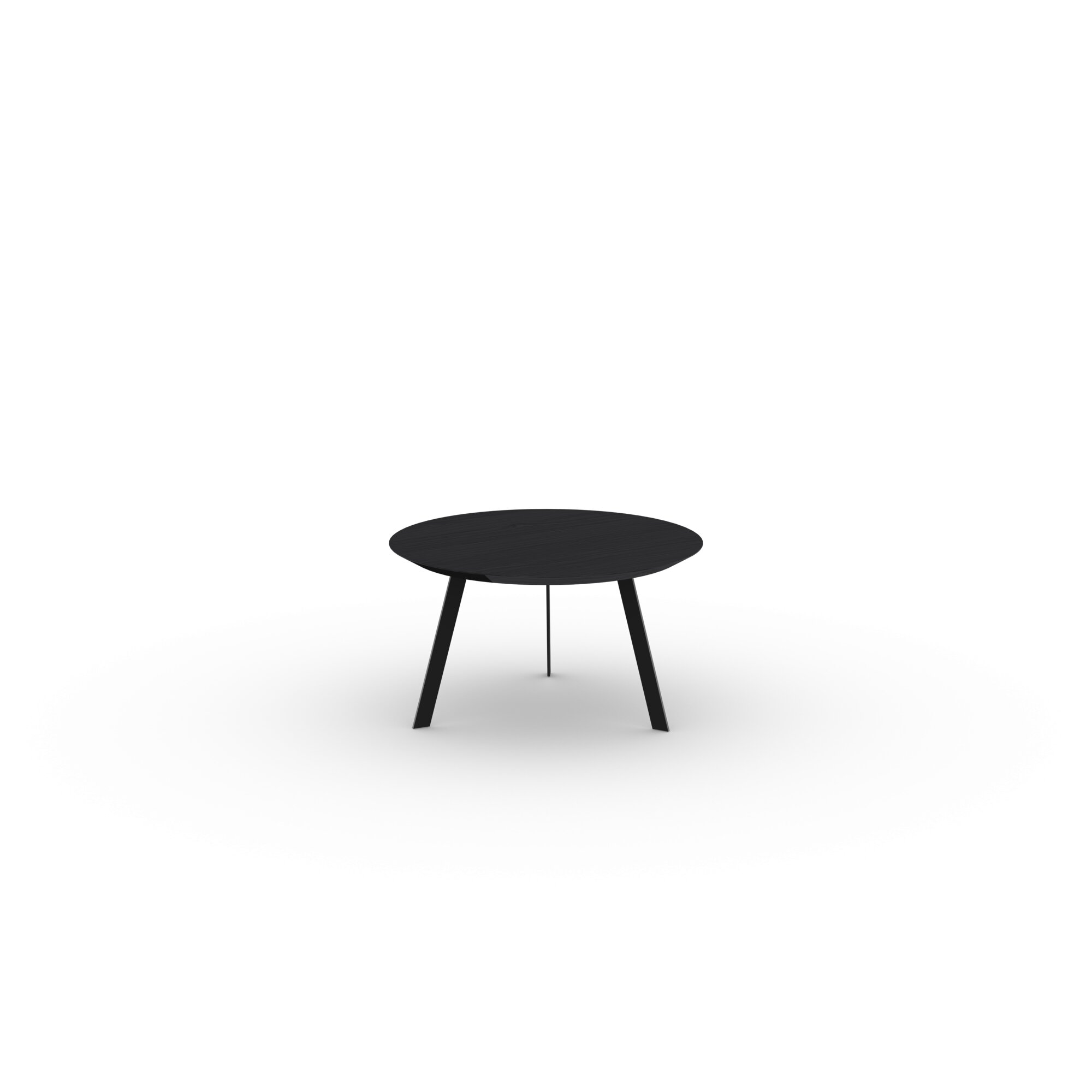 Design Coffee Table | New Co Coffee Table 70 Round Black | Oak black lacquer | Studio HENK| 