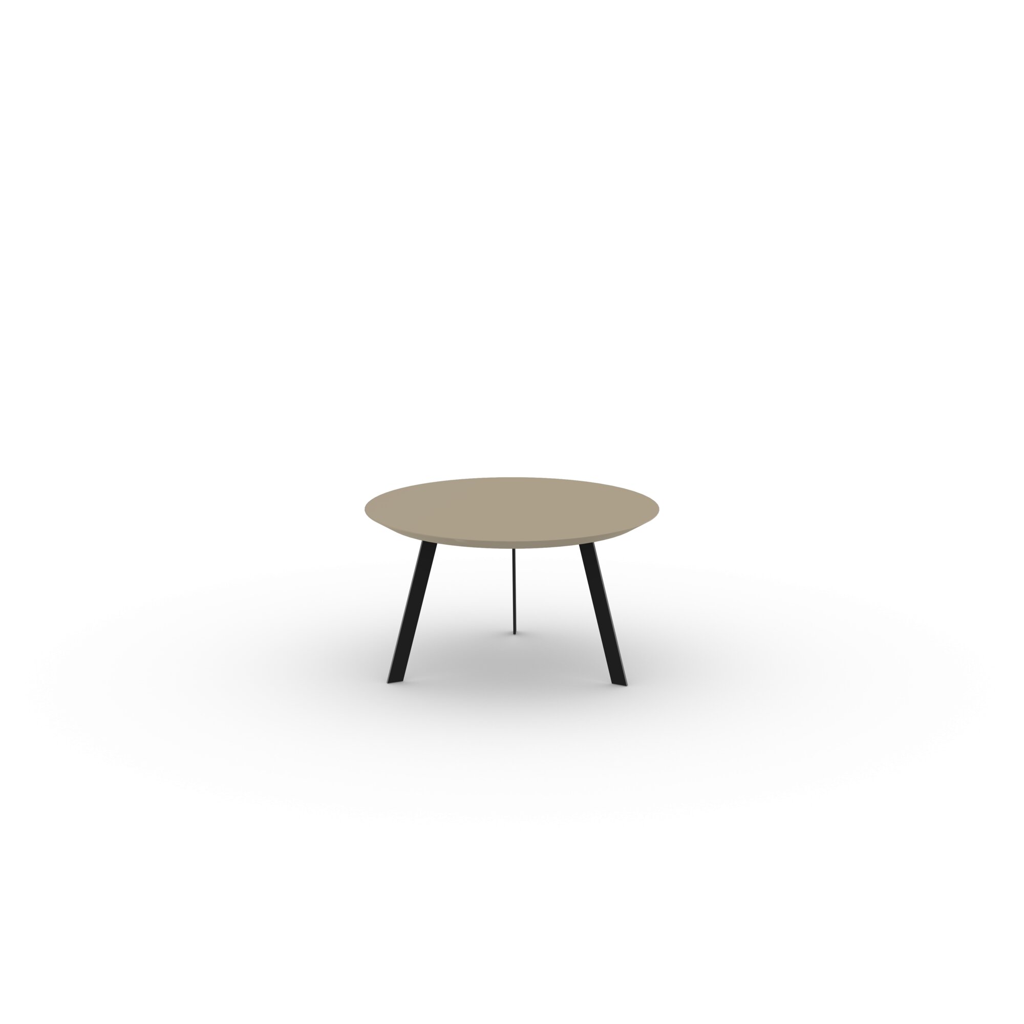 Design Coffee Table | New Co Coffee Table 70 Round Black | HPL Fenix beige luxor | Studio HENK | 
