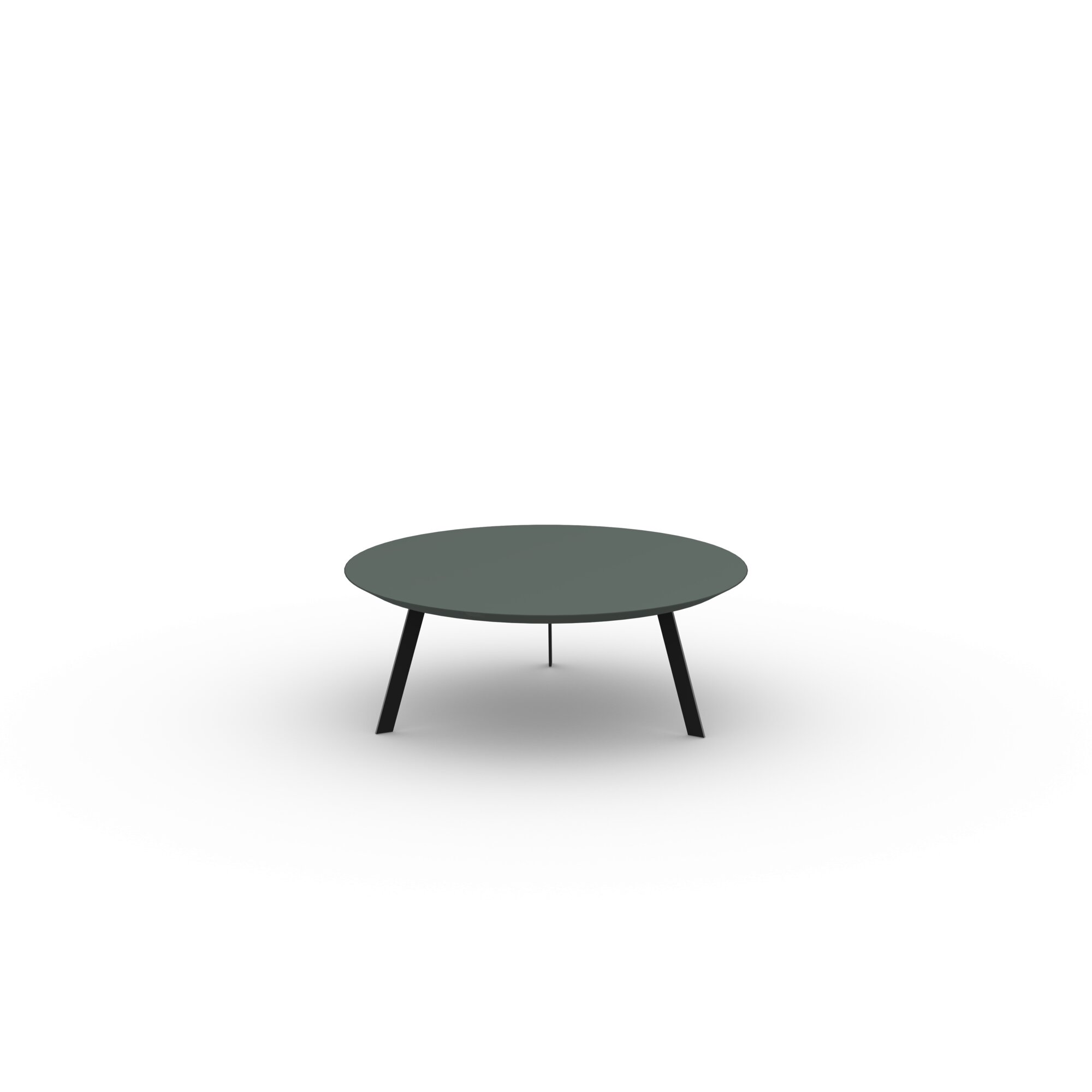 Design Coffee Table | New Co Coffee Table 90 Round Black | HPL Fenix verde comodoro | Studio HENK | 