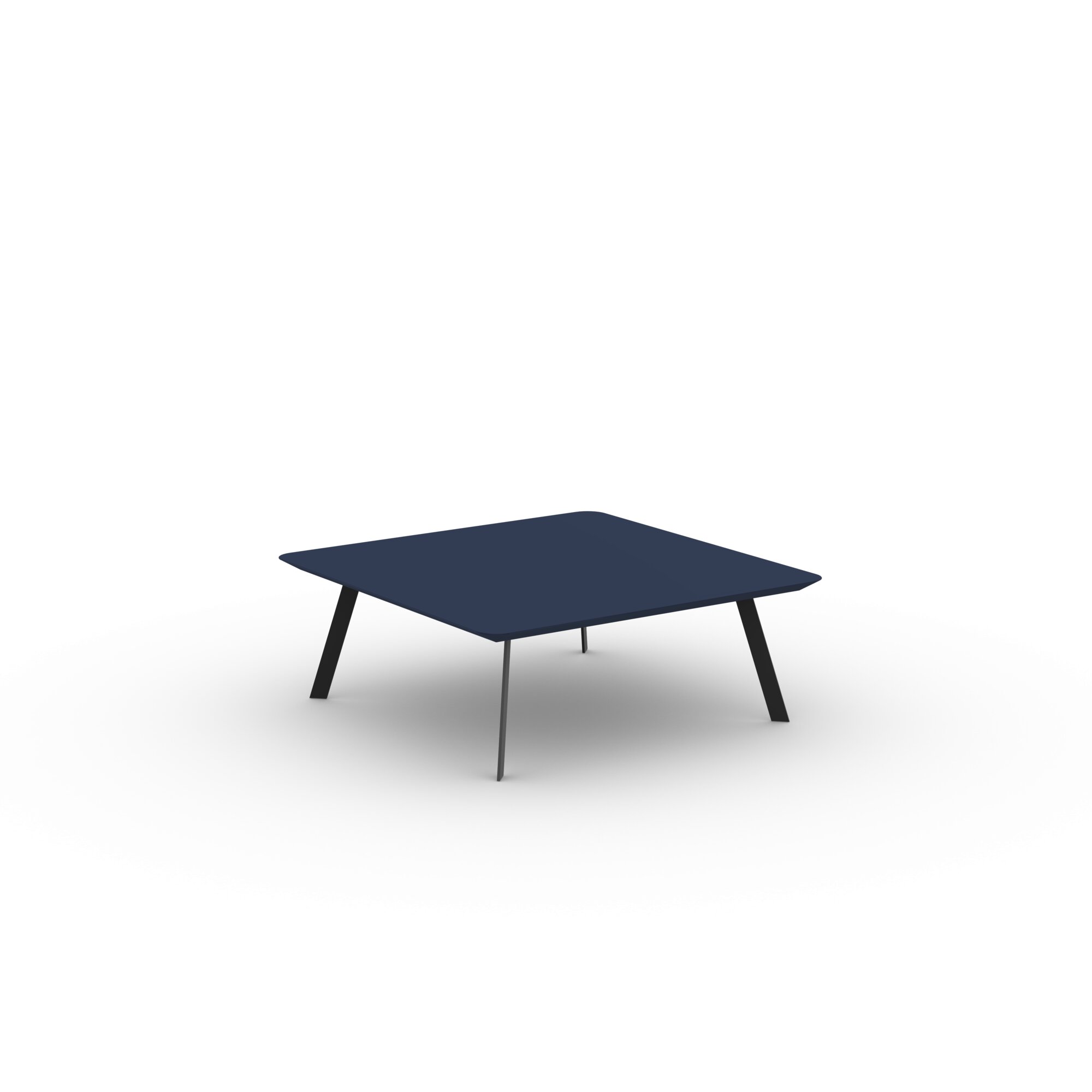 Design Coffee Table | New Co Coffee Table 90 Square Black | HPL Fenix blu fes | Studio HENK| 