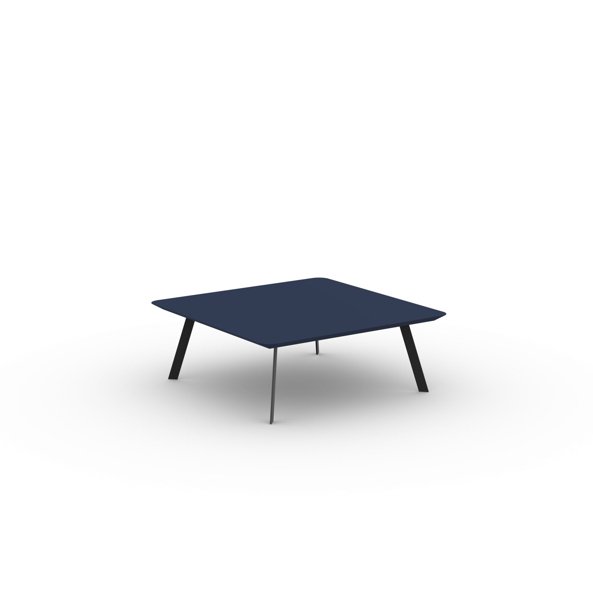 Design Coffee Table | New Co Coffee Table 90 Square Black | HPL Fenix blu fes | Studio HENK | 