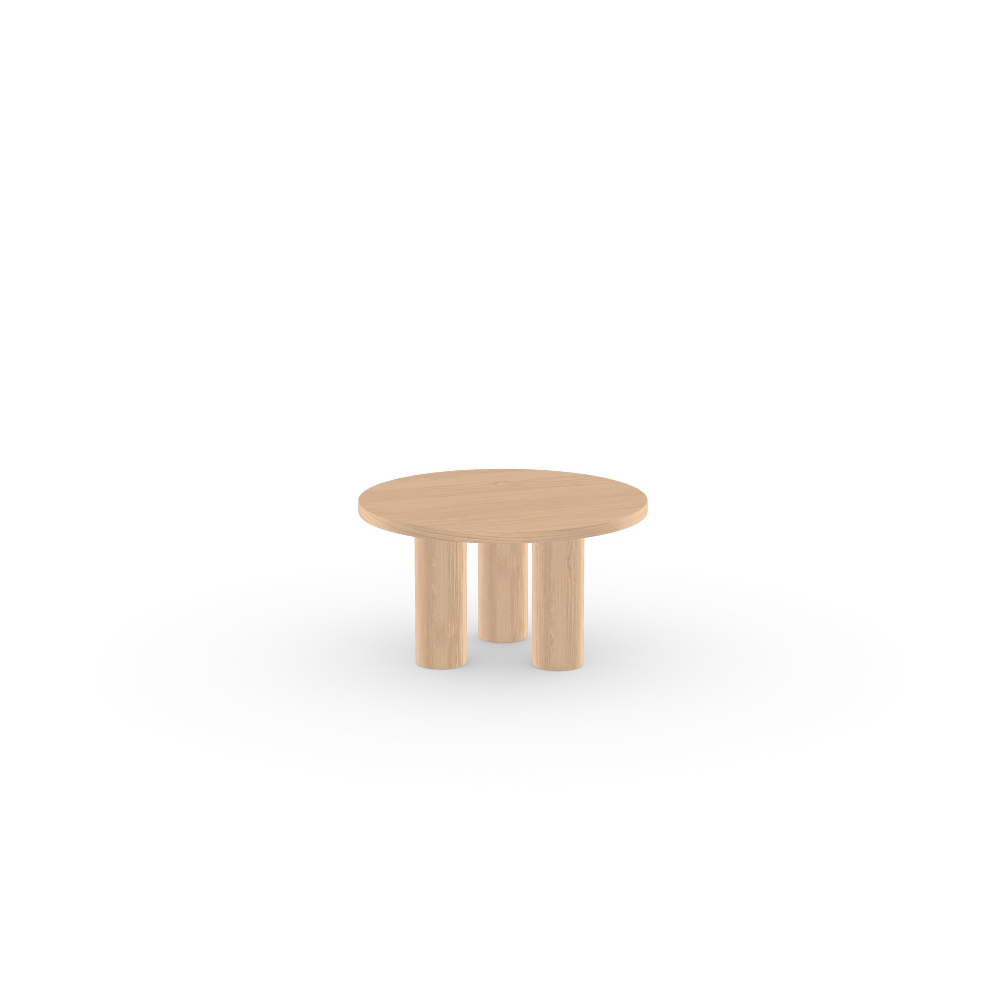 Design Coffee Table | Pillar Coffee Table round 70 Oak hardwax oil natural light 3041 | Oak hardwax oil natural light 3041 | Studio HENK| 