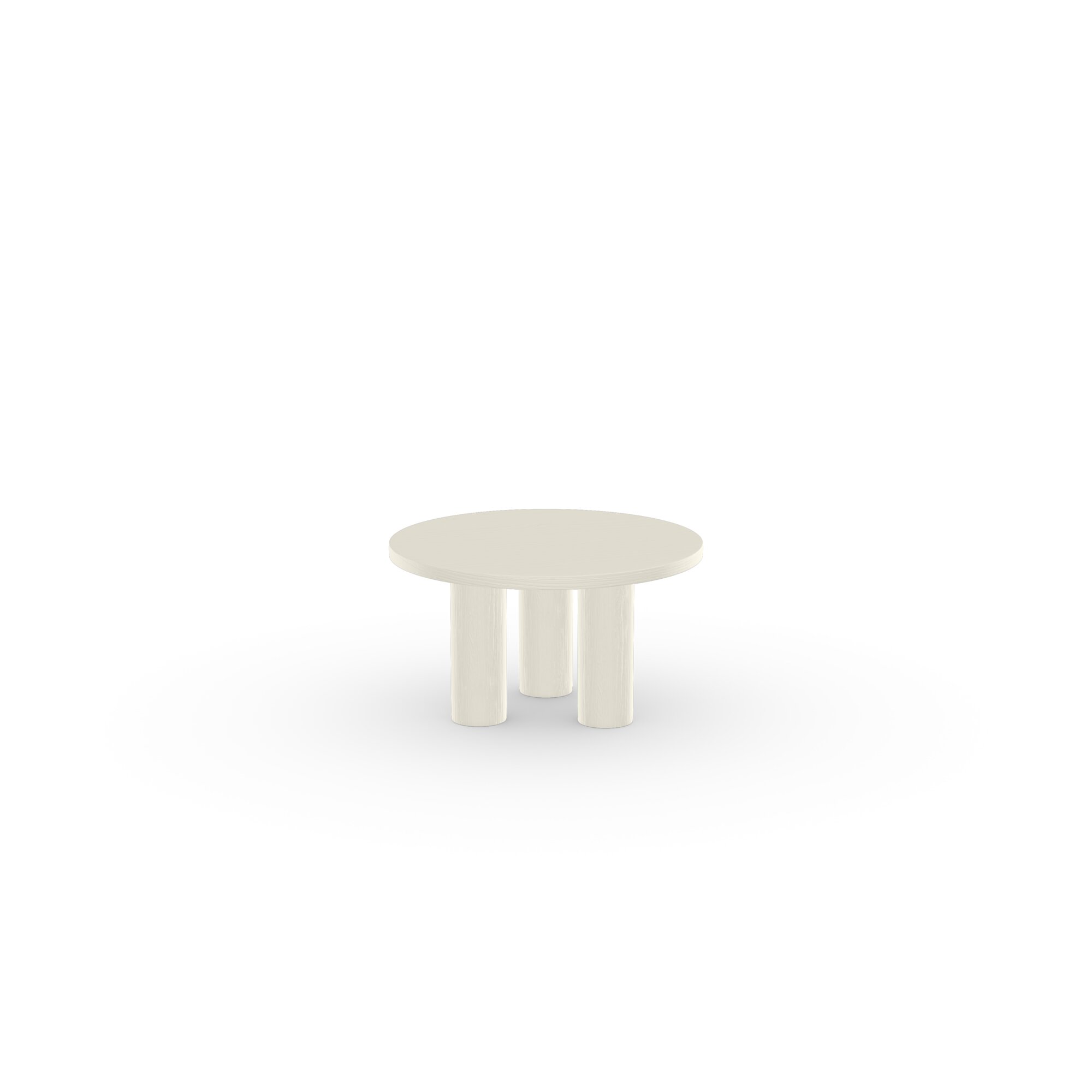 Design Coffee Table | Pillar Coffee Table round 70 Oak pebble grey | Oak pebble grey | Studio HENK| 