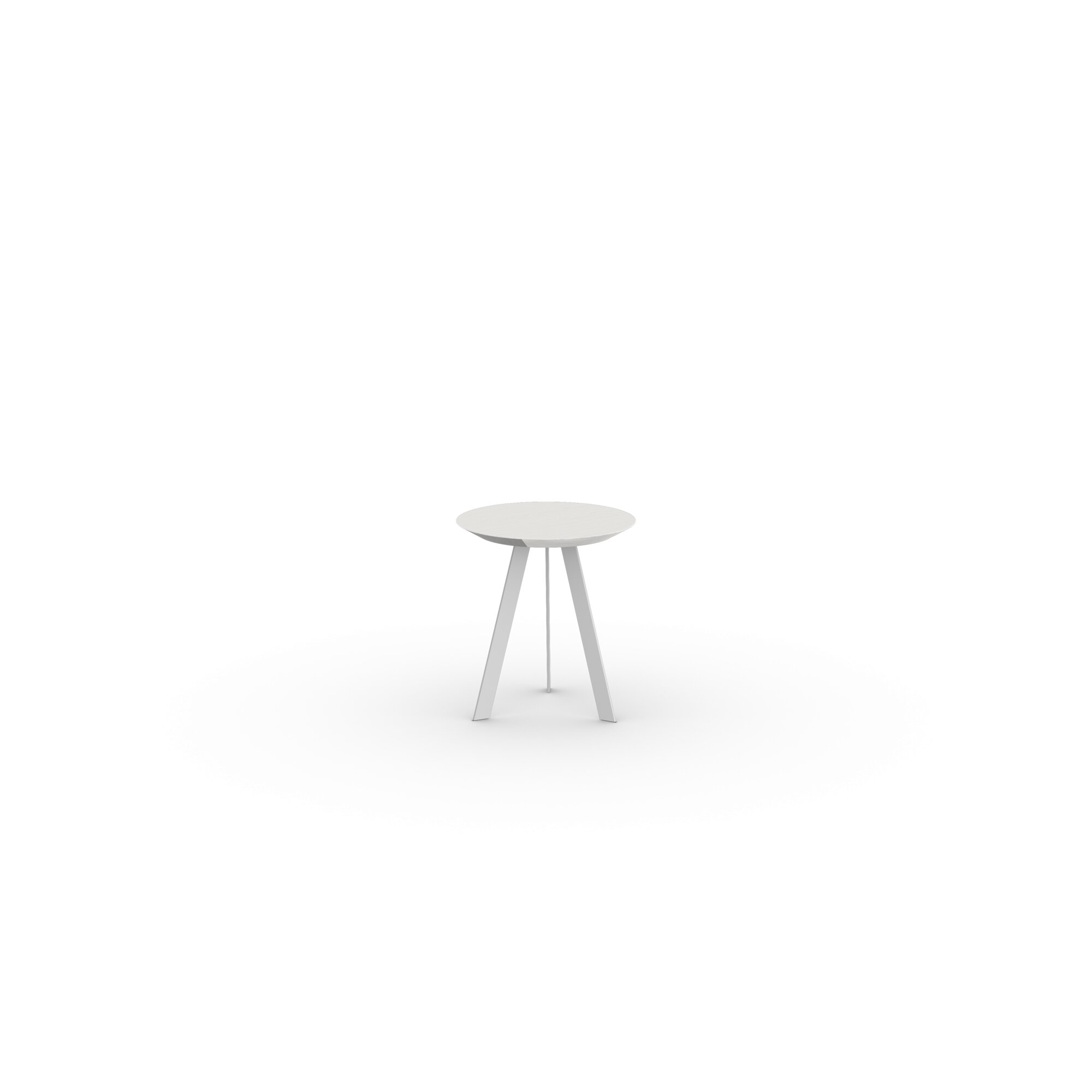 Design Coffee Table | New Co Coffee Table 40 Round White | Oak white lacquer | Studio HENK| 