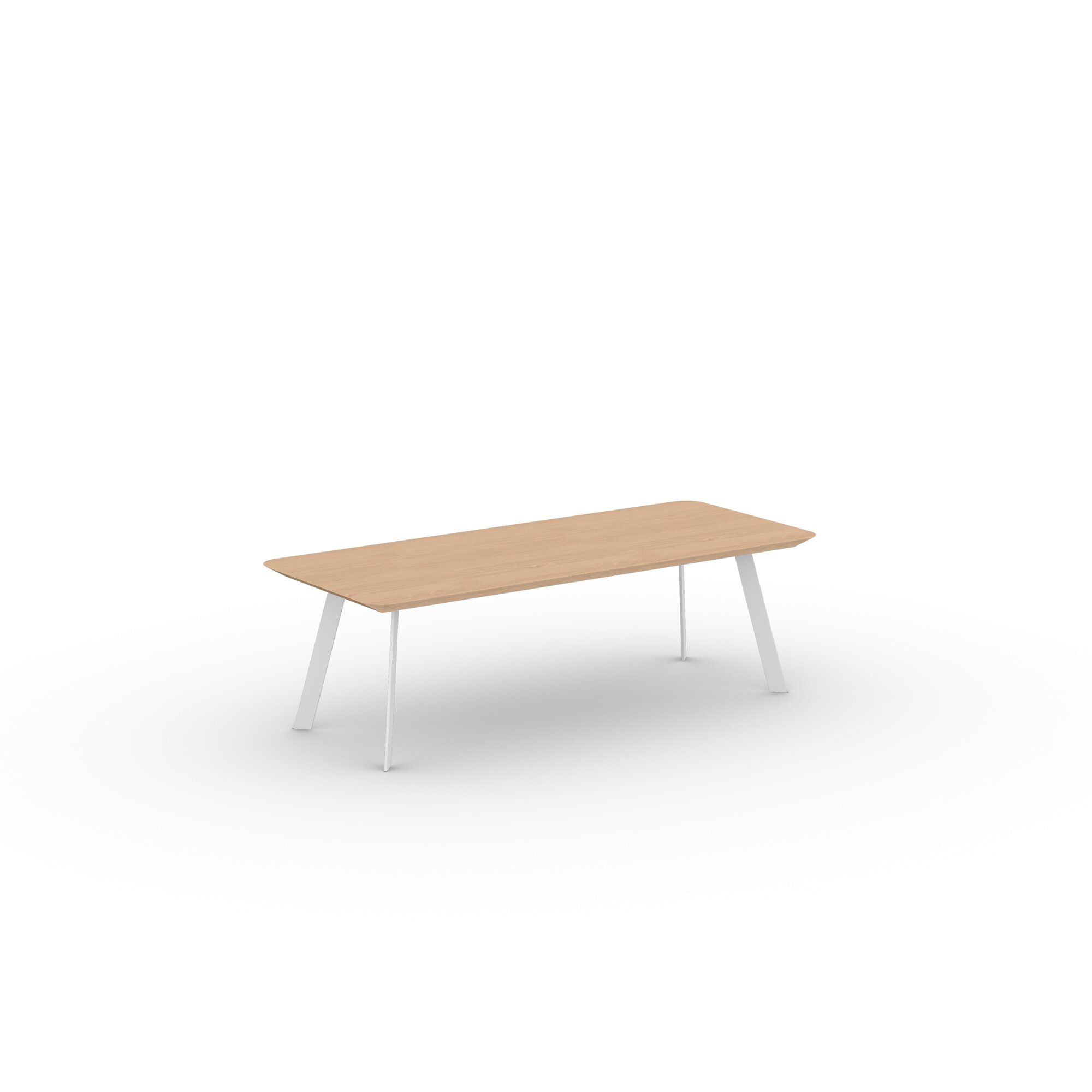 Design Coffee Table | New Co Coffee Table 1200 Rectangular White | Oak hardwax oil natural light 3041 | Studio HENK| 