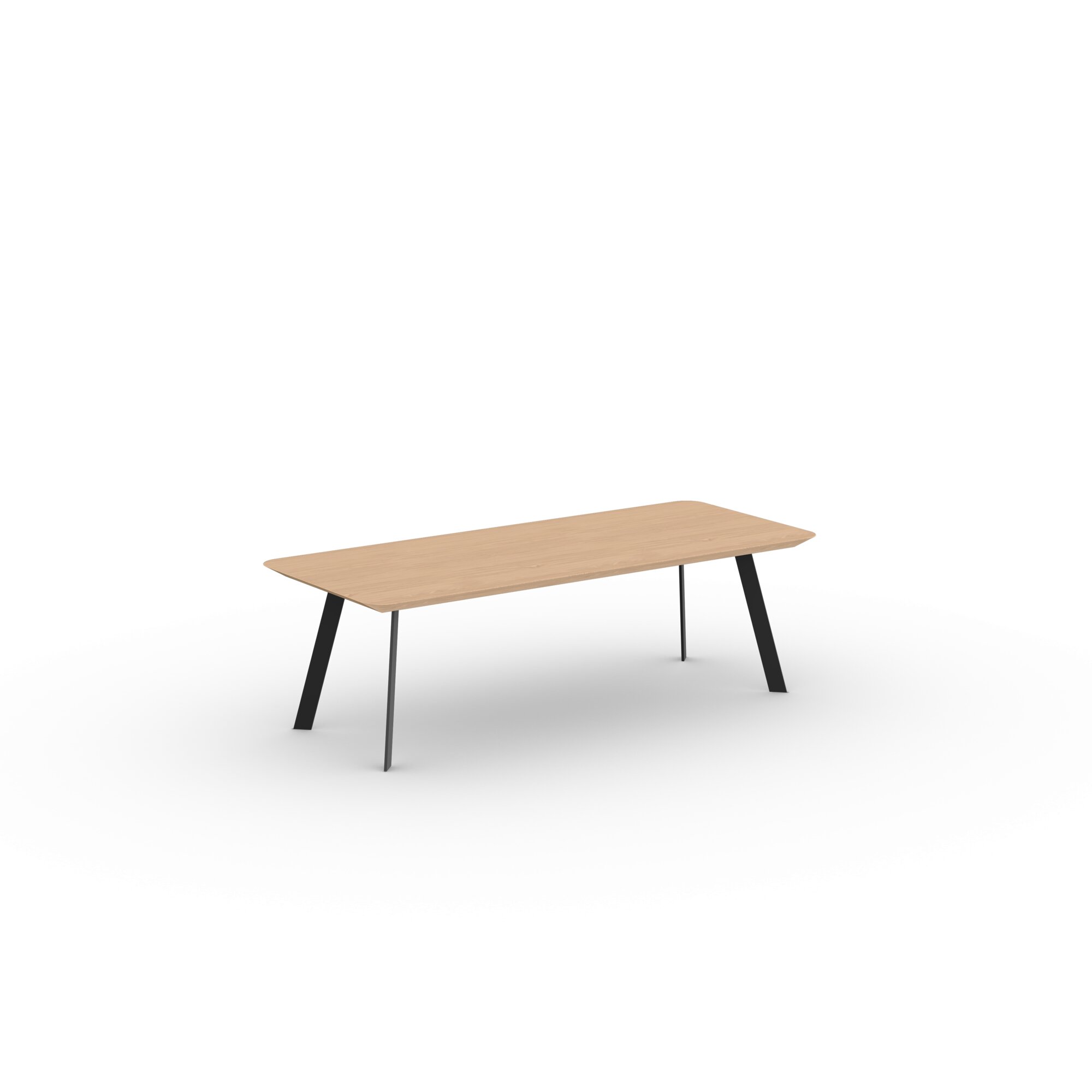 Design Coffee Table | New Co Coffee Table 1200 Rectangular Black | Oak hardwax oil natural light 3041 | Studio HENK| 