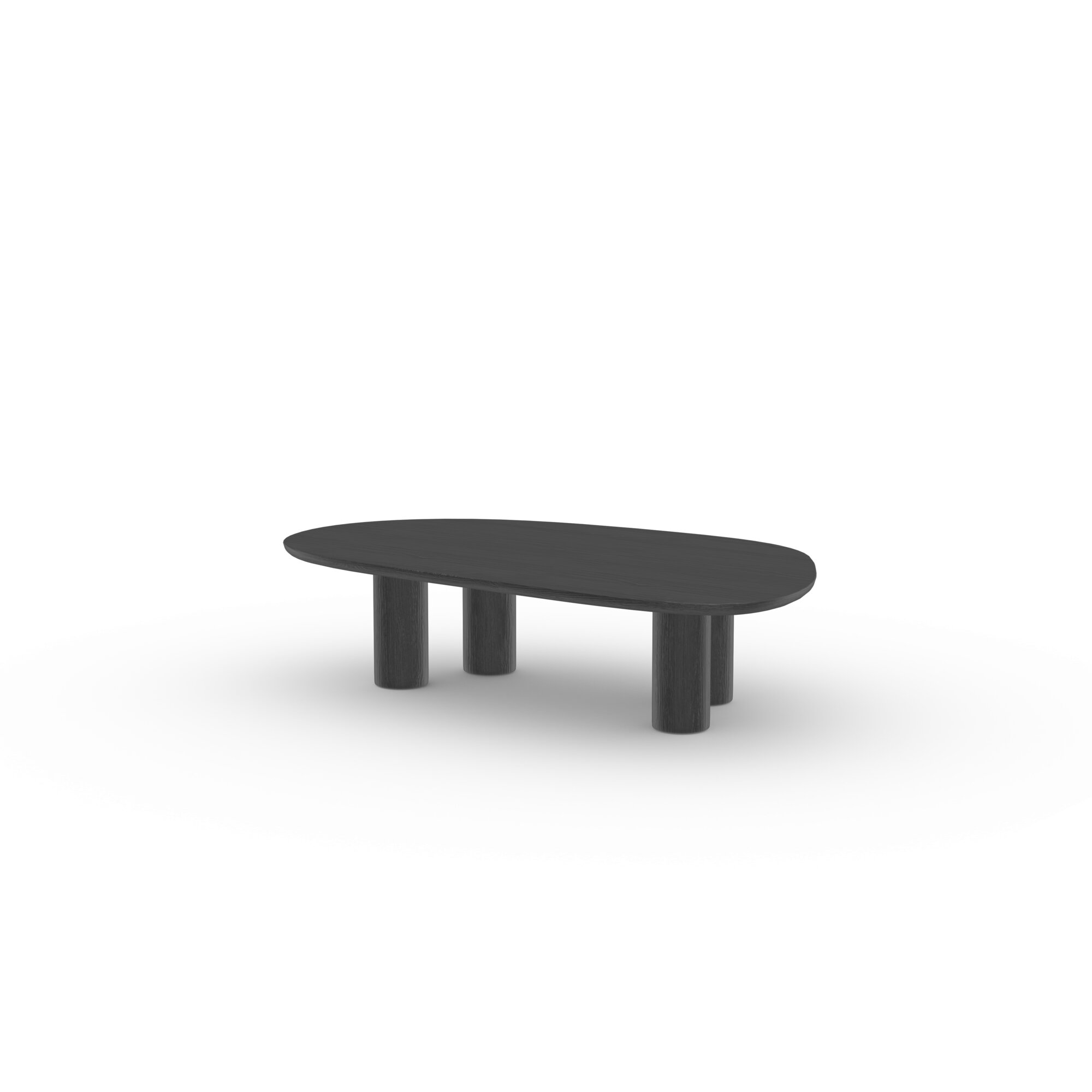 Design Coffee Table | Blob Coffee Table Oak black stain | Oak black stain | Studio HENK | 