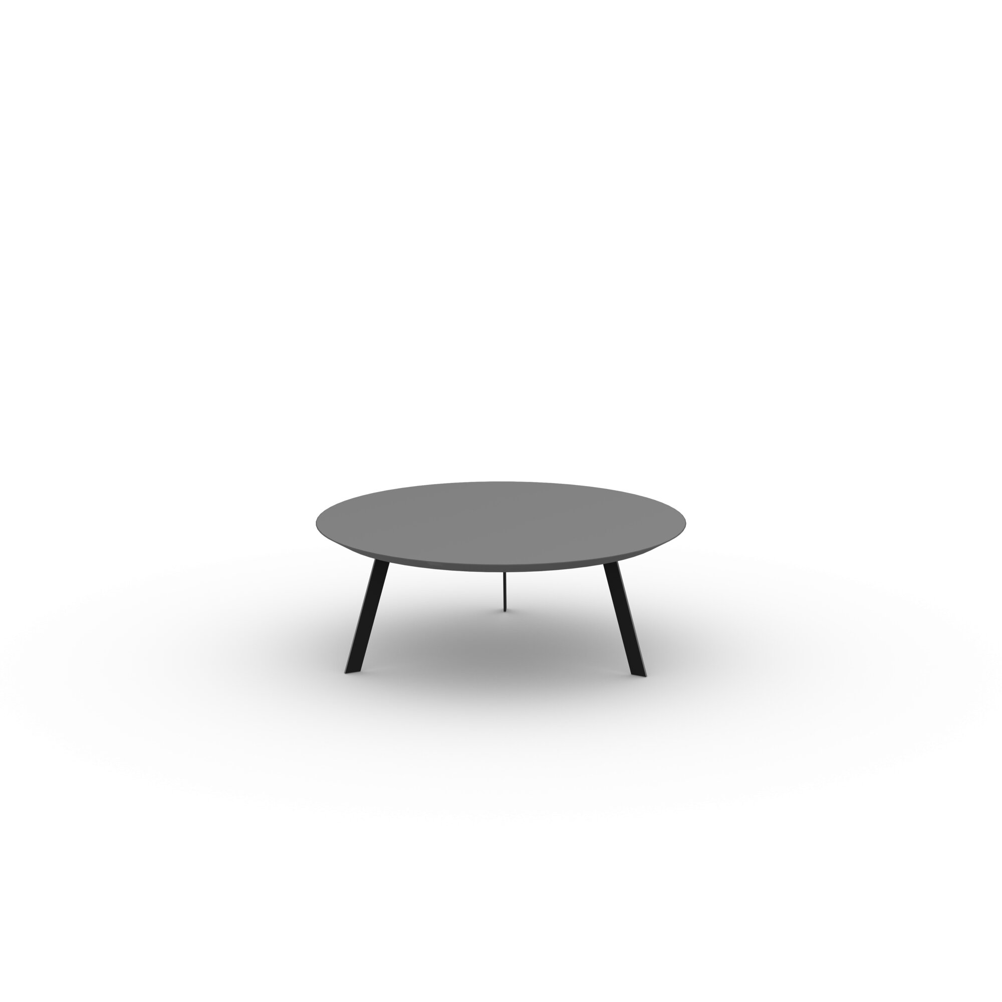 Design Coffee Table | New Co Coffee Table 90 Round Black | HPL Fenix grigio antrim | Studio HENK | 