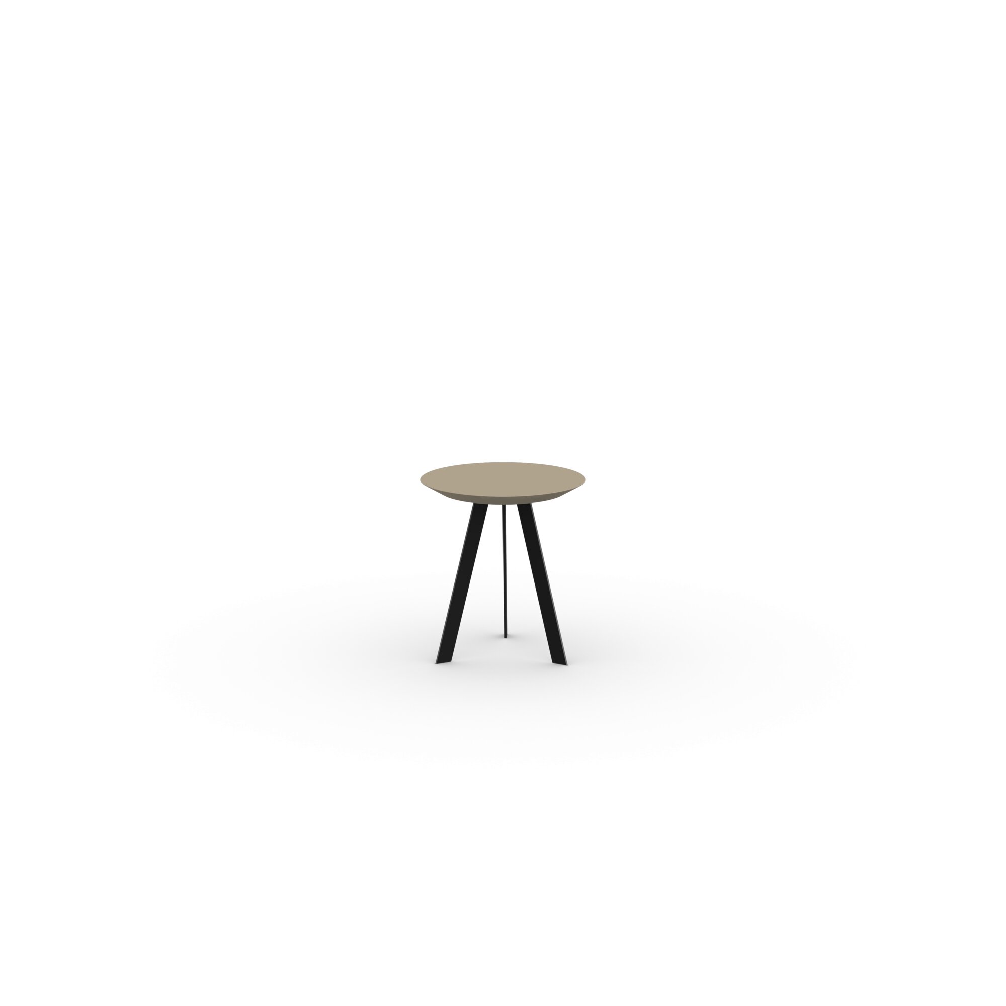 Design Coffee Table | New Co Coffee Table 40 Round Black | HPL Fenix beige luxor | Studio HENK | 