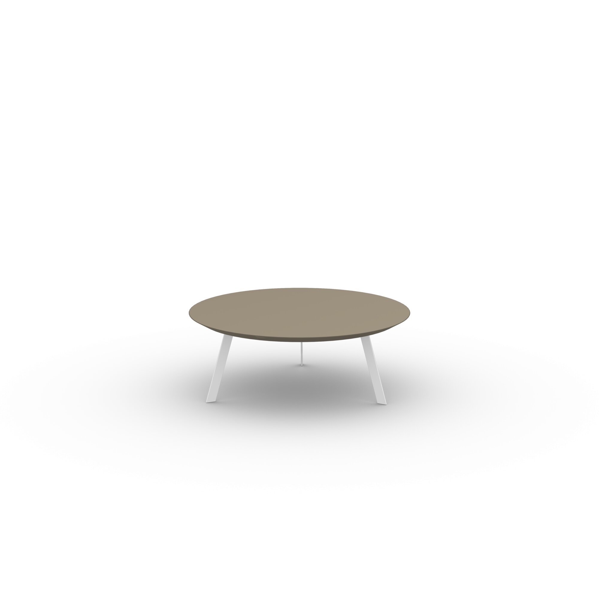Design Coffee Table | New Co Coffee Table 90 Round White | HPL Fenix beige luxor | Studio HENK | 