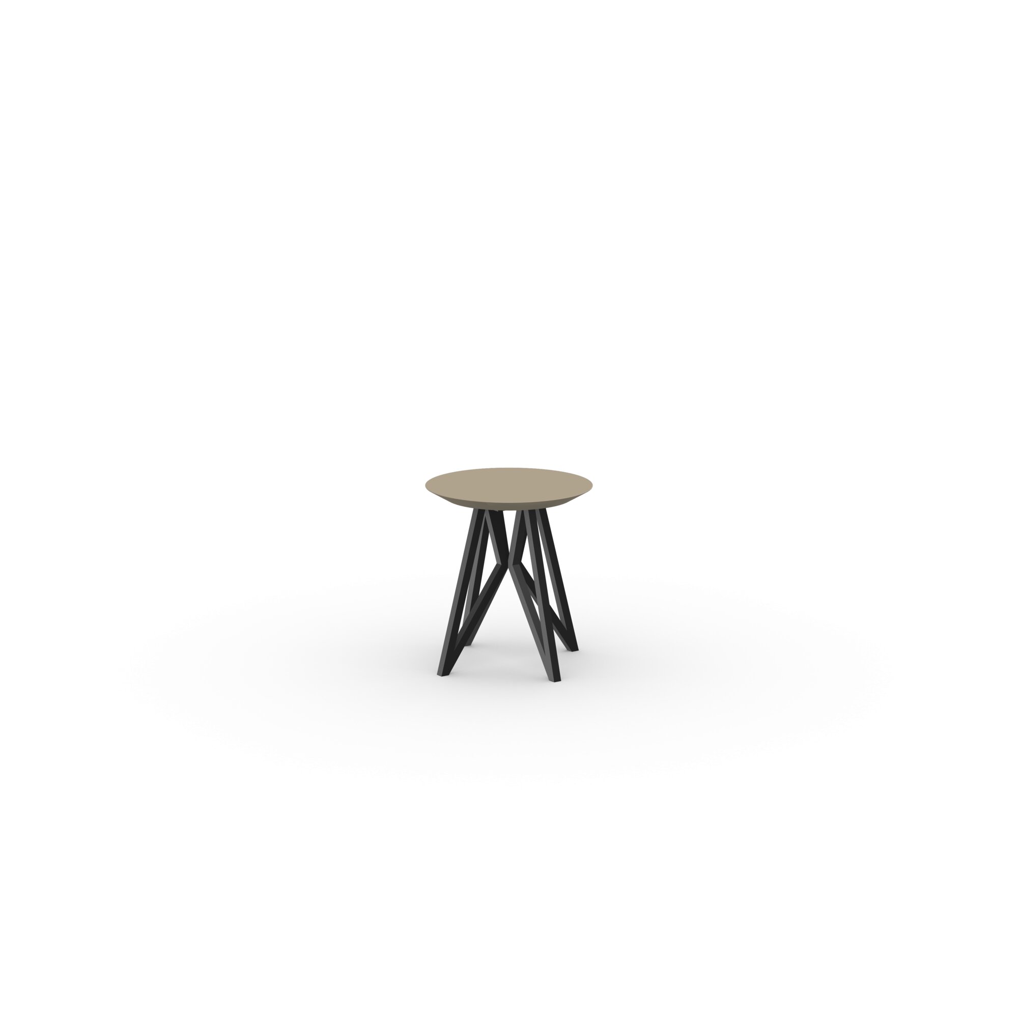 Design Coffee Table | Butterfly Quadpod Coffee Table Black | HPL Fenix beige luxor | Studio HENK | 