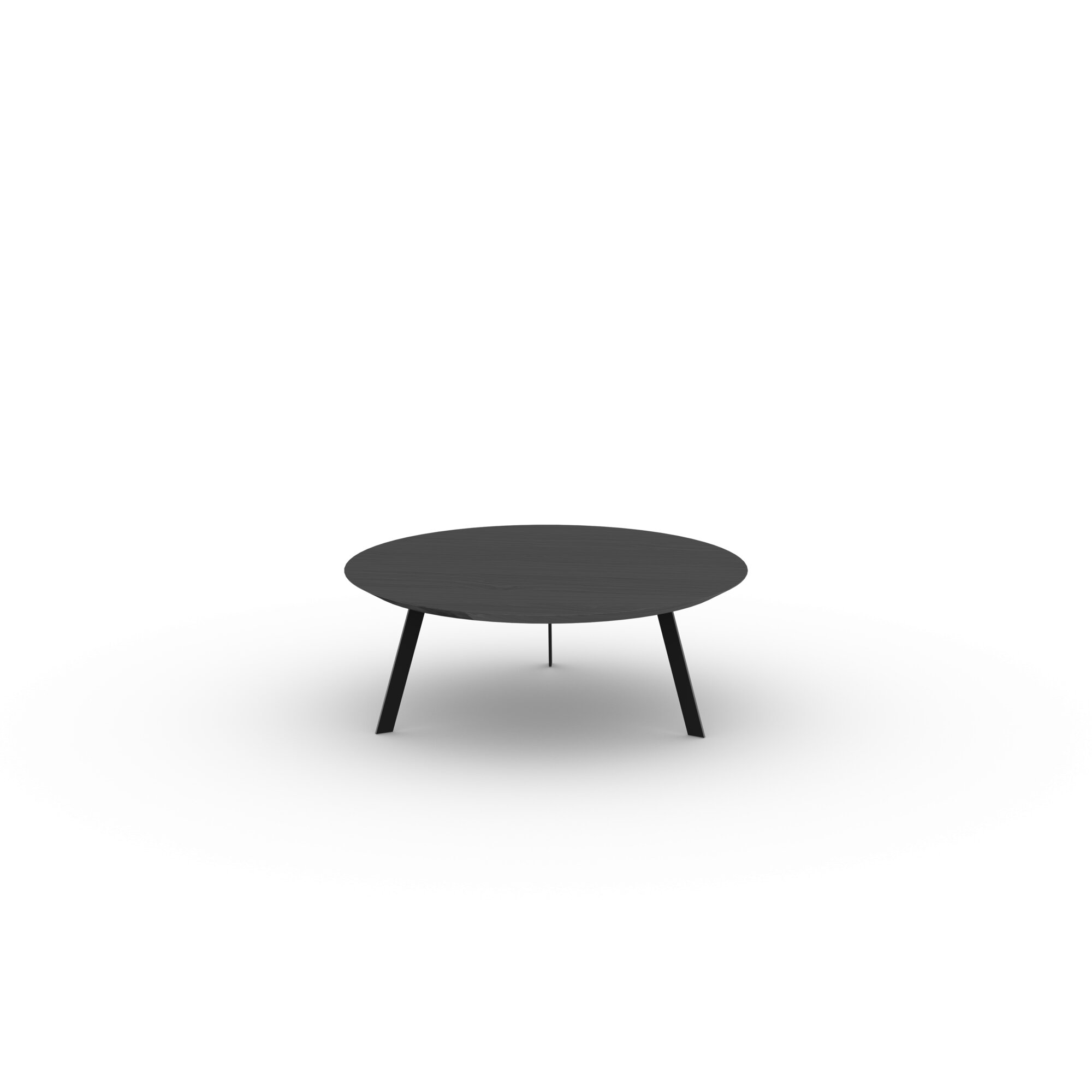 Design Coffee Table | New Co Coffee Table 90 Round Black | Oak black stain | Studio HENK | 