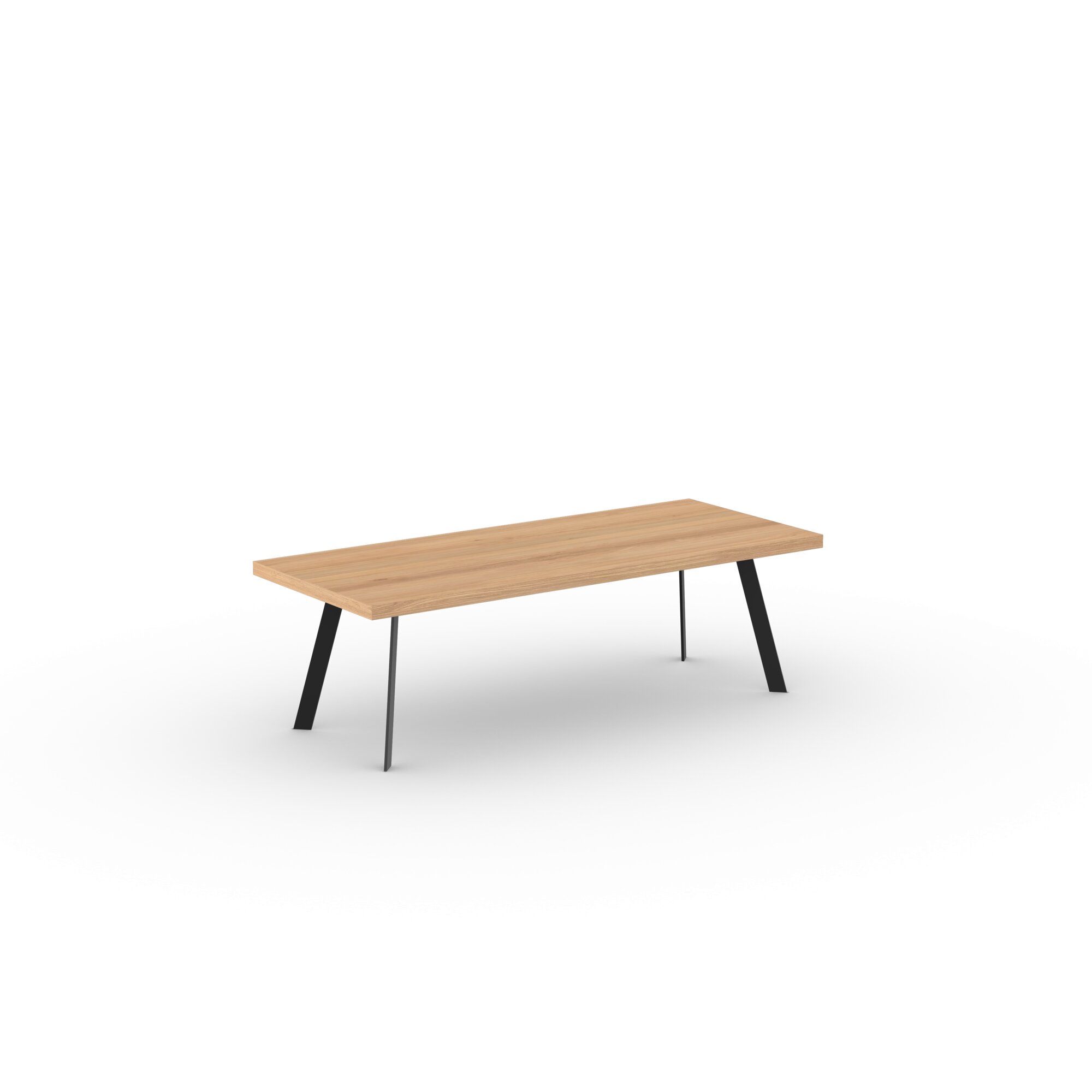 Design Coffee Table | New Co Coffee Table 1200 Rectangular Black | Oak natural lacquer | Studio HENK | 