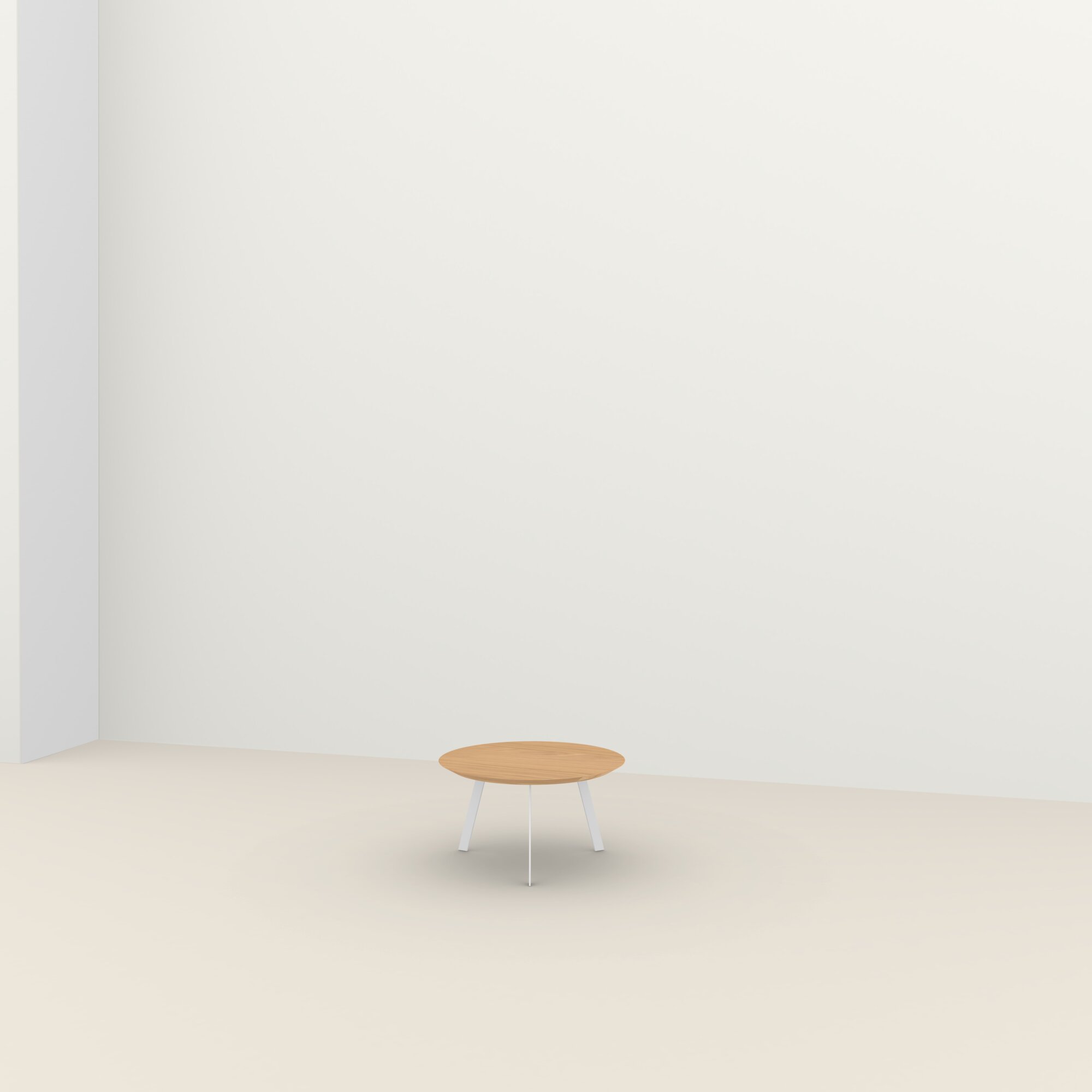 New Co Coffee Table 70 Rond wit Eiken hardwax olie naturel 3062 (3062 ...